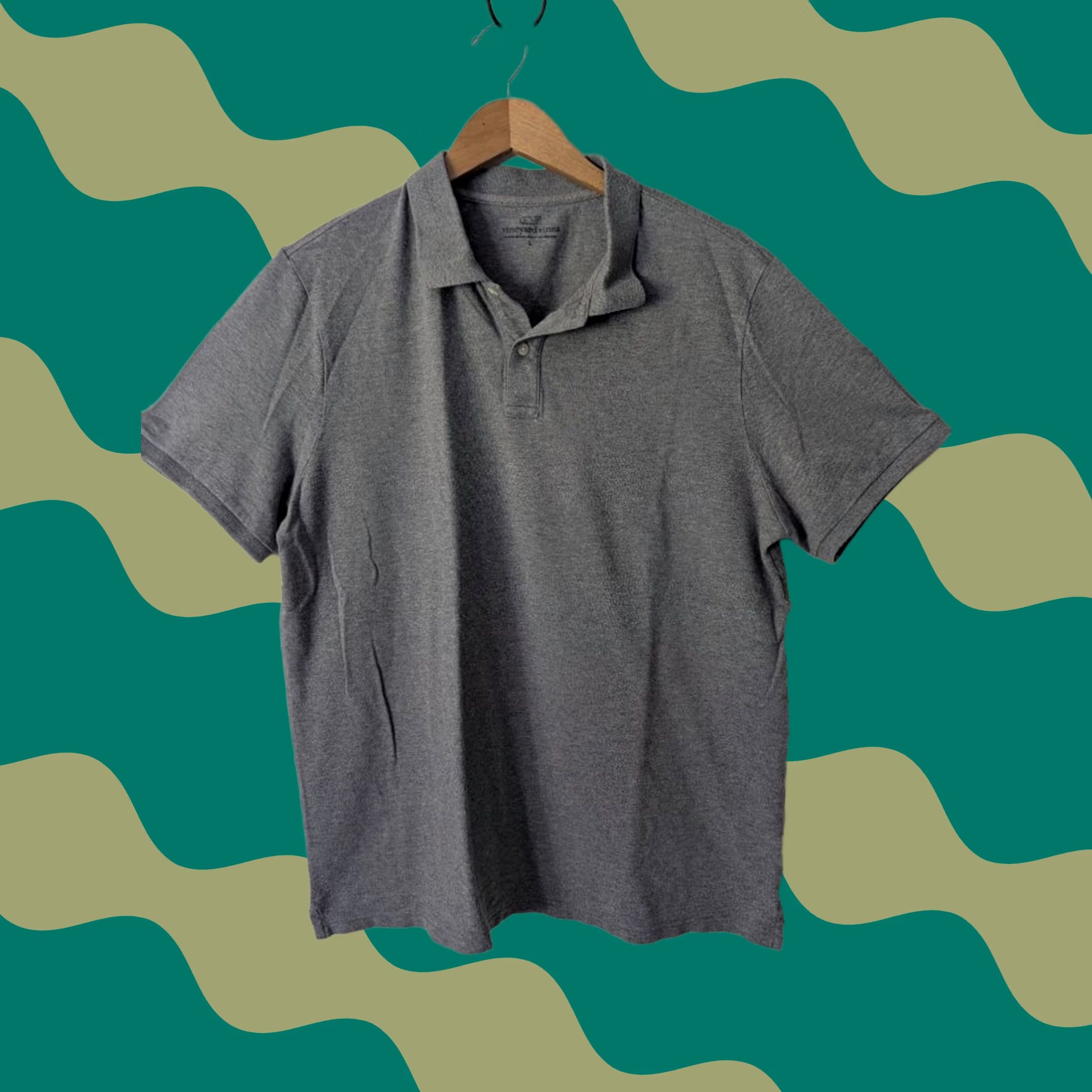 Vineyard Vines Vineyard Vines Polo Shirt Men L Short Sleeve Gray EUC Size US L / EU 52-54 / 3 - 1 Thumbnail