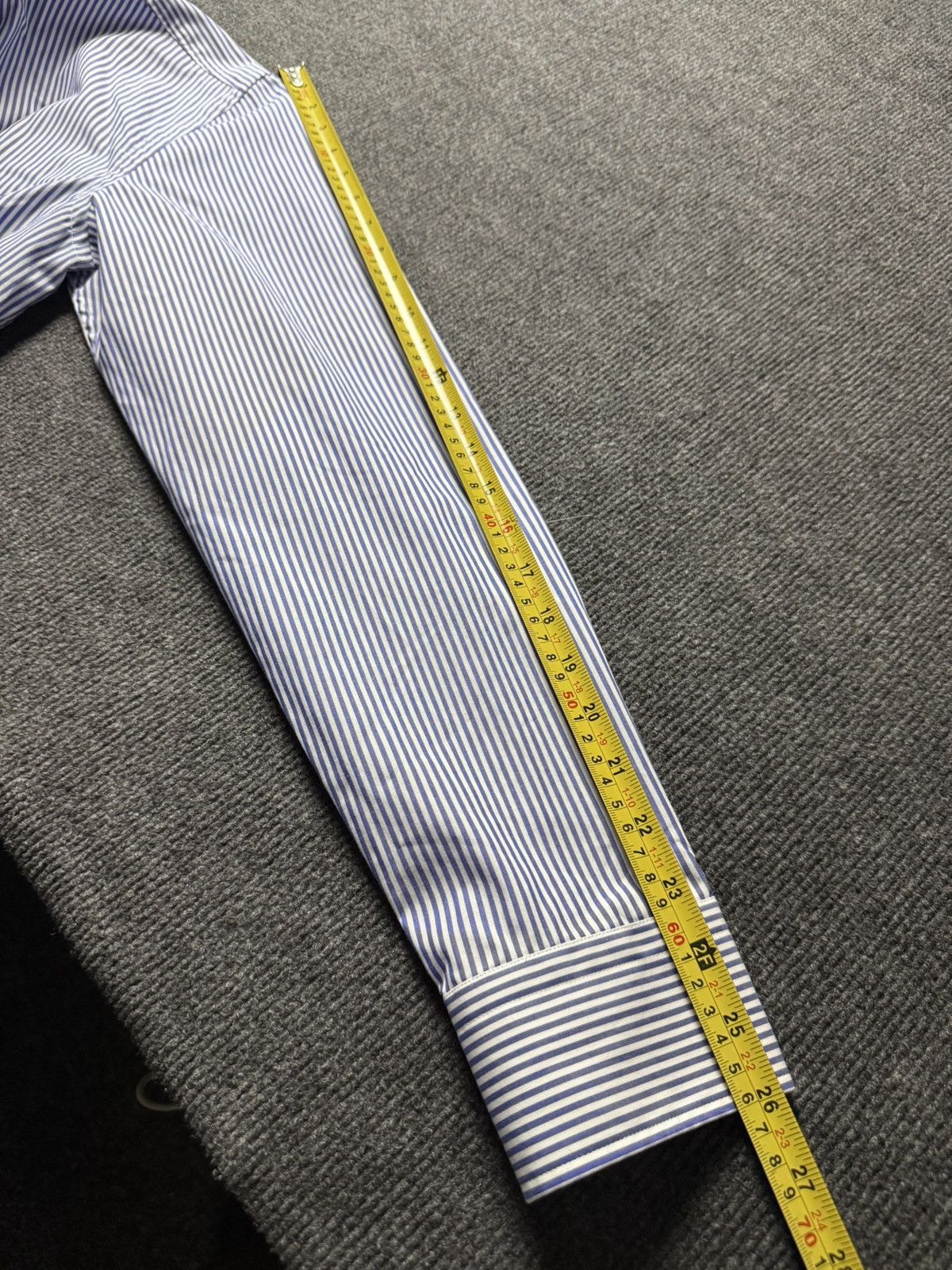 Hugo Boss Luxury 00s Hugo Boss Striped Shirt Blue Slim Fit 42 16.5 L Size US L / EU 52-54 / 3 - 13 Thumbnail