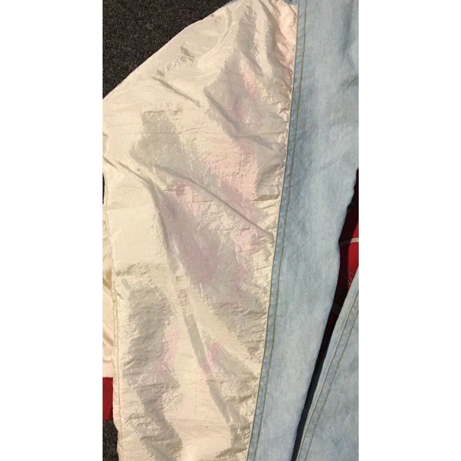 Vintage Vtg 80s Abstract Art All Over Print Boxy Jacket M Women Blue Bomber Jacket 80s 90s Vaporwave Picasso Grunge Hip Hop Punk Retro Streetwear Size M / US 6-8 / IT 42-44 - 4 Thumbnail