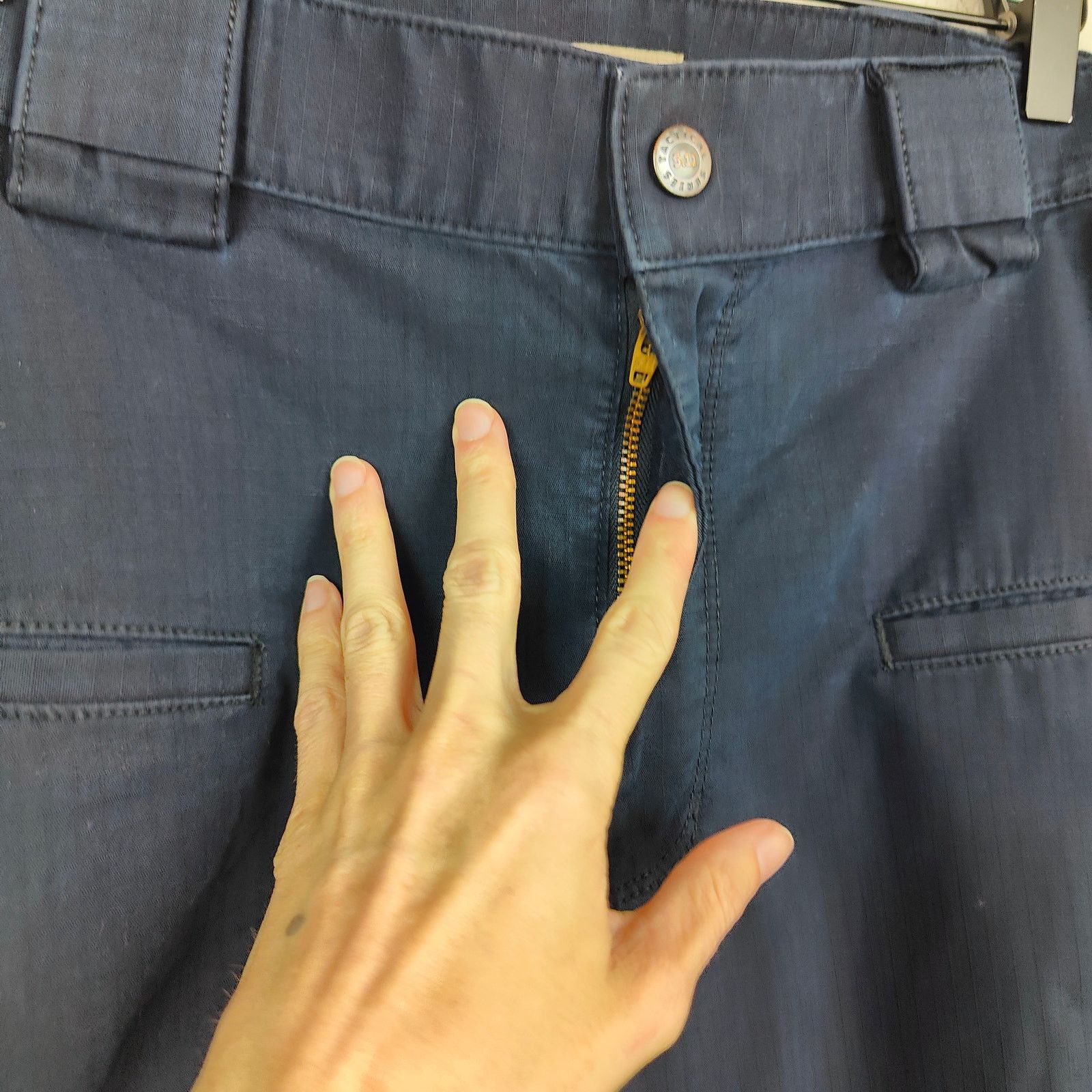 5.11 5.11 Cargo Pants Mens 32x34 Navy Blue Ripstop Tactical Size US 32 / EU 48 - 3 Thumbnail