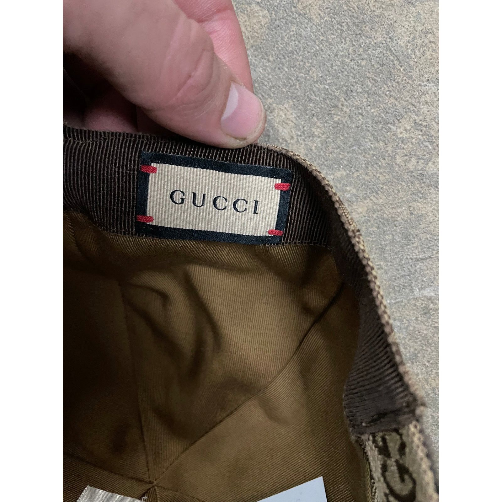 Gucci Gucci All Over Brown Monogram Cap Used OS Size ONE SIZE - 4 Thumbnail