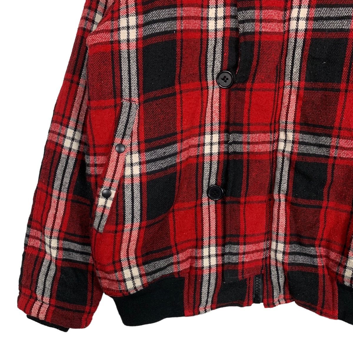 Japanese Brand OCTOPUS ARMY Tartan Button Zipper Hooded Jacket #0462-C21 Size US XL / EU 56 / 4 - 3 Thumbnail