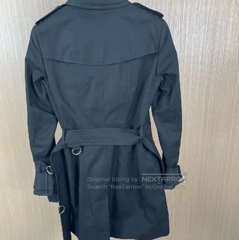 Burberry Burberry Black Cotton Women's Trench Coat. Size M / US 6-8 / IT 42-44 - 2 Thumbnail