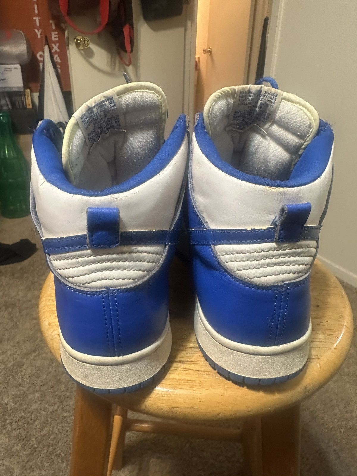 Nike Vintage Nike dunk high LE “Kentucky” 1999 size 10 Size US 10 / EU 43 - 4 Thumbnail