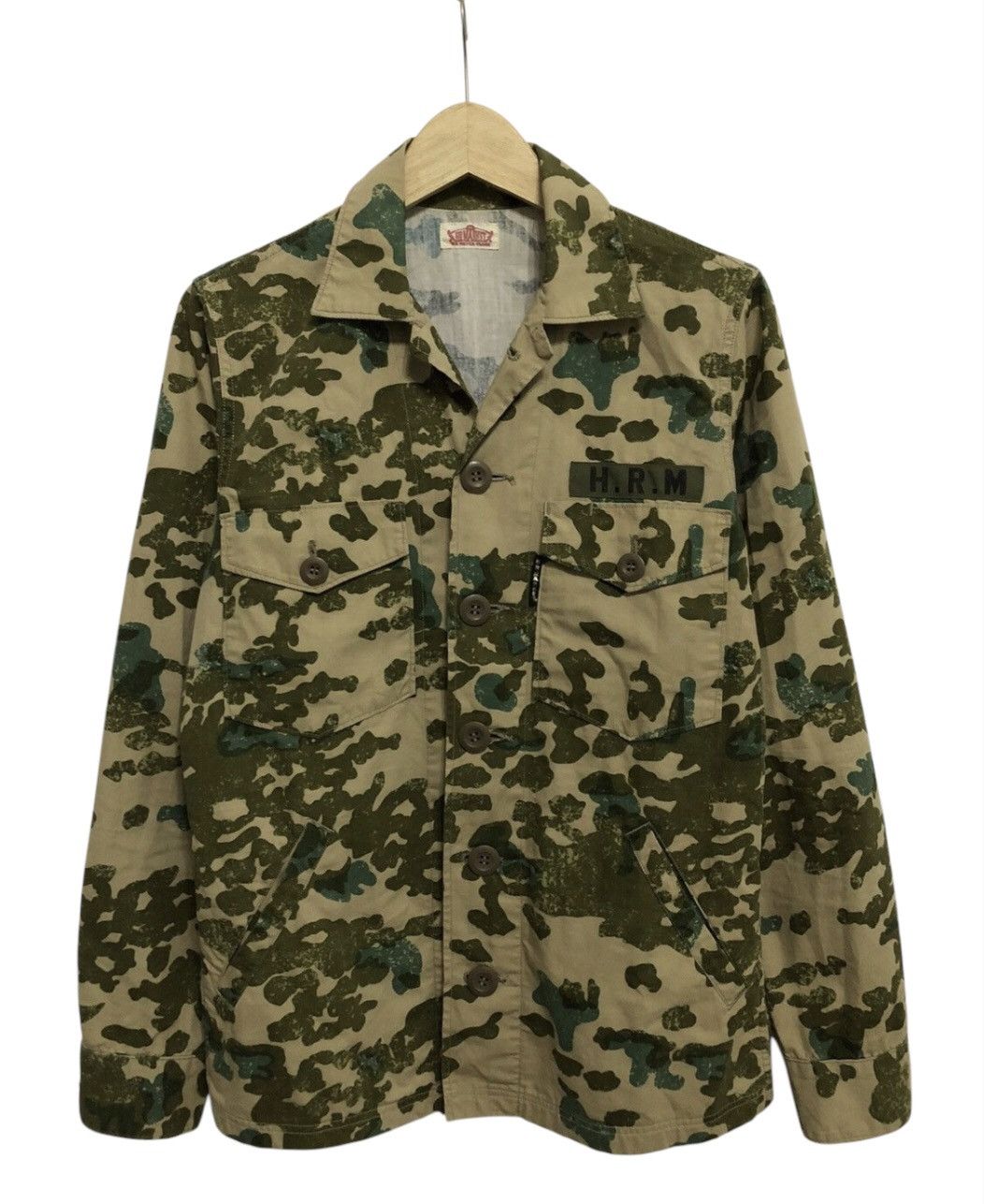 HOLLYWOOD RANCH MARKET × Japanese Brand Vintage HR Market Overshirt Frog Camo Size US S / EU 44-46 / 1 - 1 Thumbnail