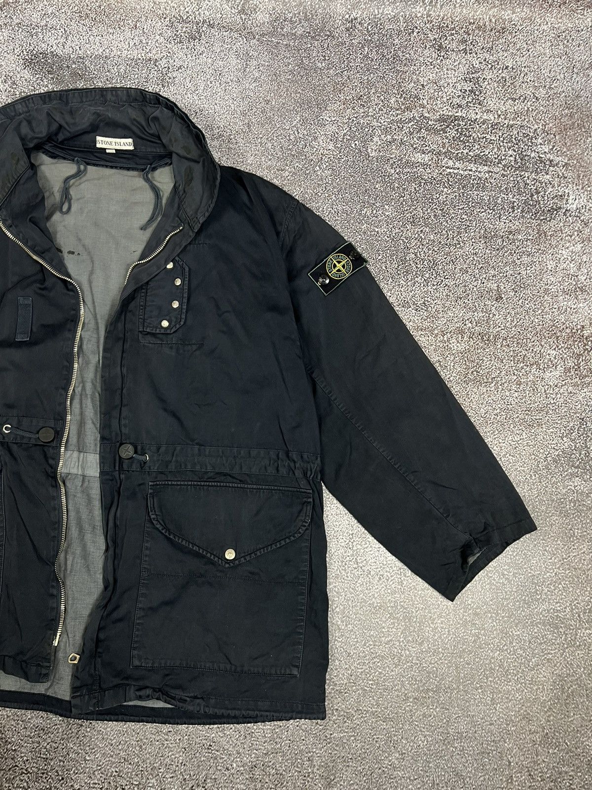 Stone Island × Vintage 80s Stone Island Royal Navy military layer field jacket ship Size US XL / EU 56 / 4 - 10 Thumbnail