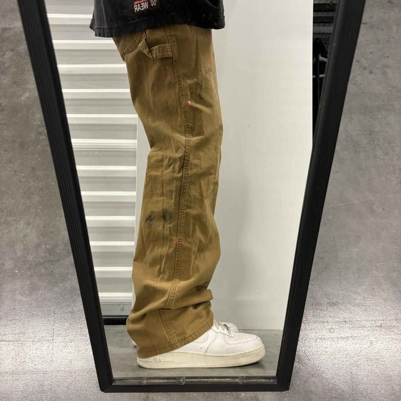 Vintage Crazy Vintage Y2K/2000s Baggy Brown Workwear Khaki Dickies Carpenter Pants! Size US 34 / EU 50 - 2 Thumbnail