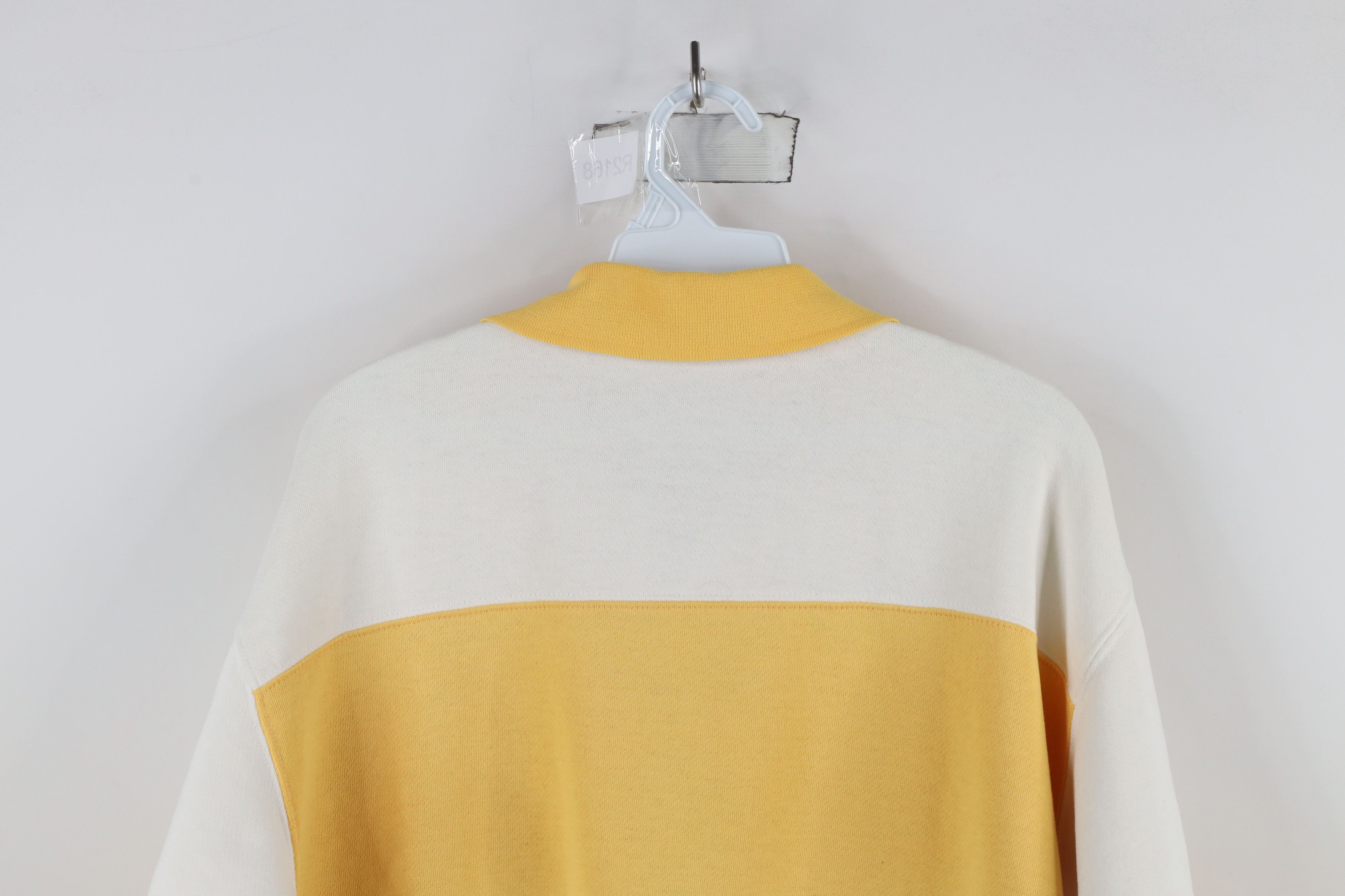 Vintage Vintage 90s Streetwear Striped Collared Pullover Sweatshirt Size US XL / EU 56 / 4 - 13 Thumbnail