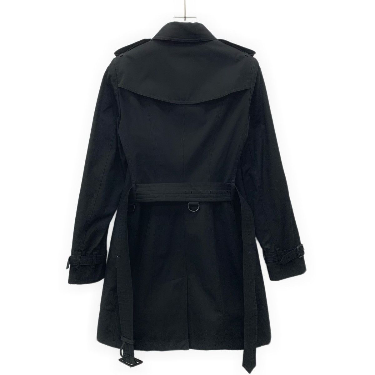 Burberry Burberry Black Cotton Trench Coat Jacket Size XS / US 0-2 / IT 36-38 - 2 Thumbnail