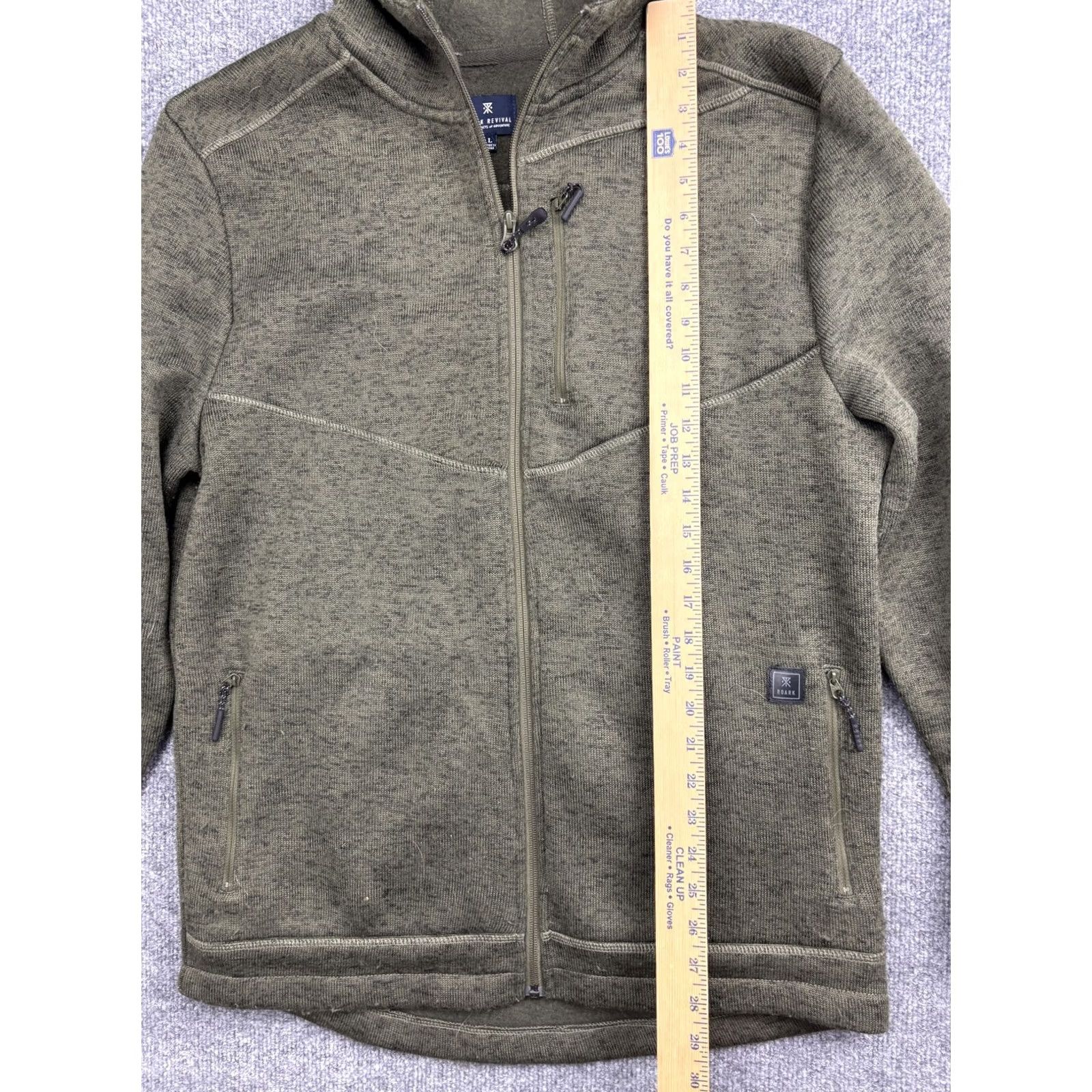 Vintage Roark Revival Jacket Mens L Green Hooded Fleece Full Zip Outdoor Hiking Size US L / EU 52-54 / 3 - 3 Thumbnail