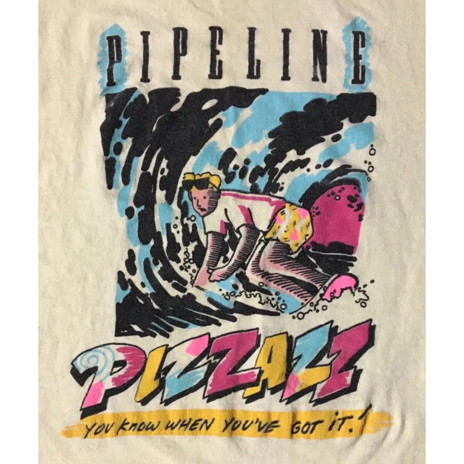 Vintage VINTAGE 80s Pipeline Pizzazz Faded Surf Tank Top Yellow Small Men T-Shirt Sleeveless Grunge Beach Skate Hawaii USA Ocean Pacific TC 90s Size US S / EU 44-46 / 1 - 2 Thumbnail