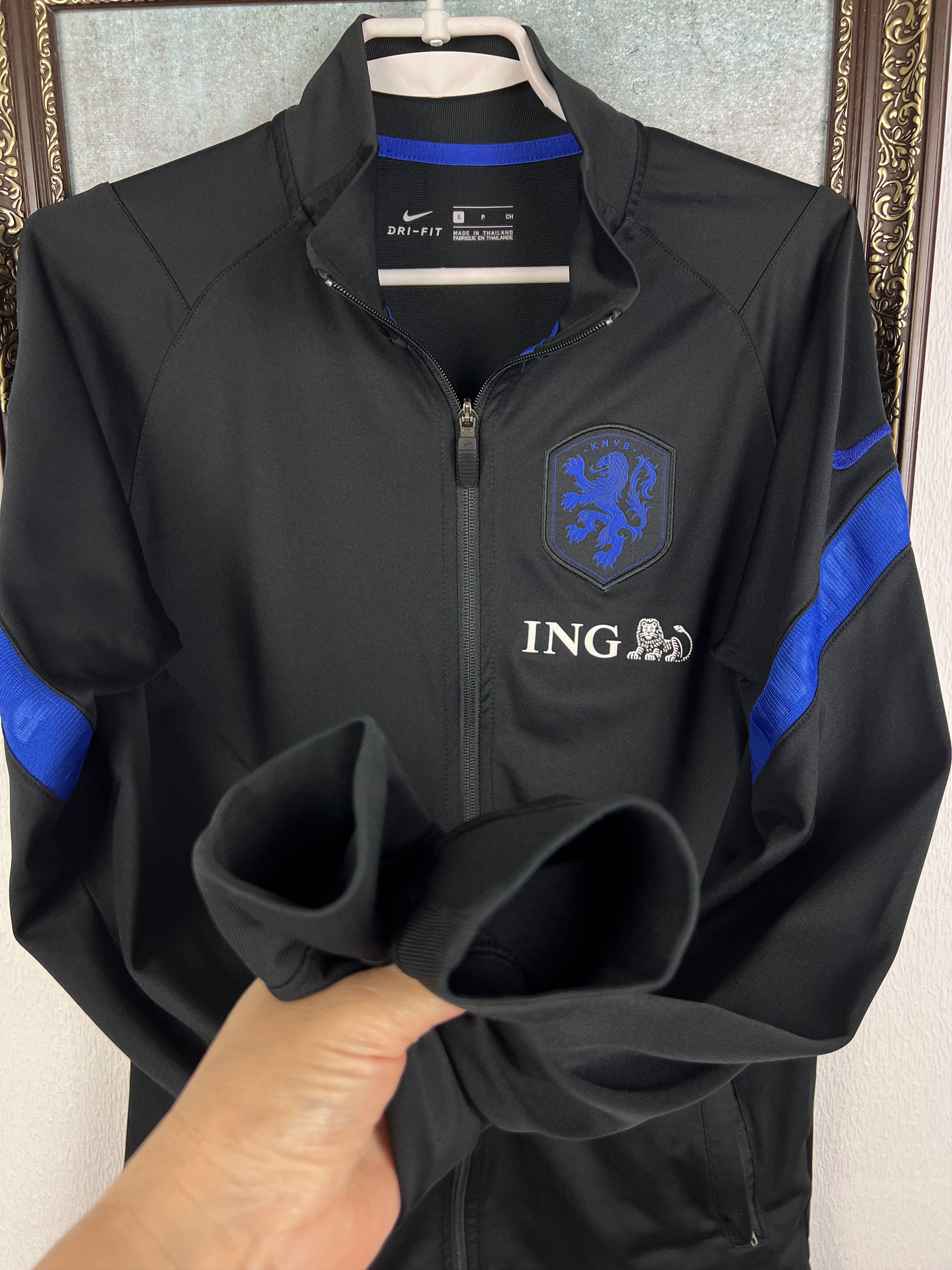 Nike Netherlands Football Jacket Holland Soccer Track Top Zip Size US S / EU 44-46 / 1 - 7 Thumbnail