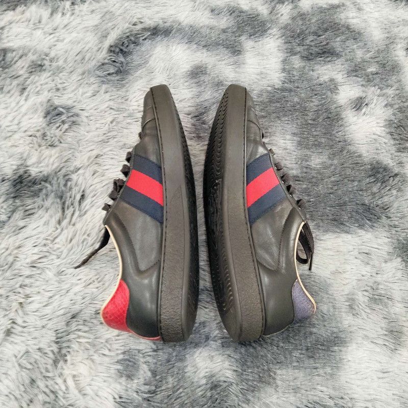 Gucci Gucci Ace Bee Print Sneakers for Men Size US 8 / EU 41 - 3 Thumbnail