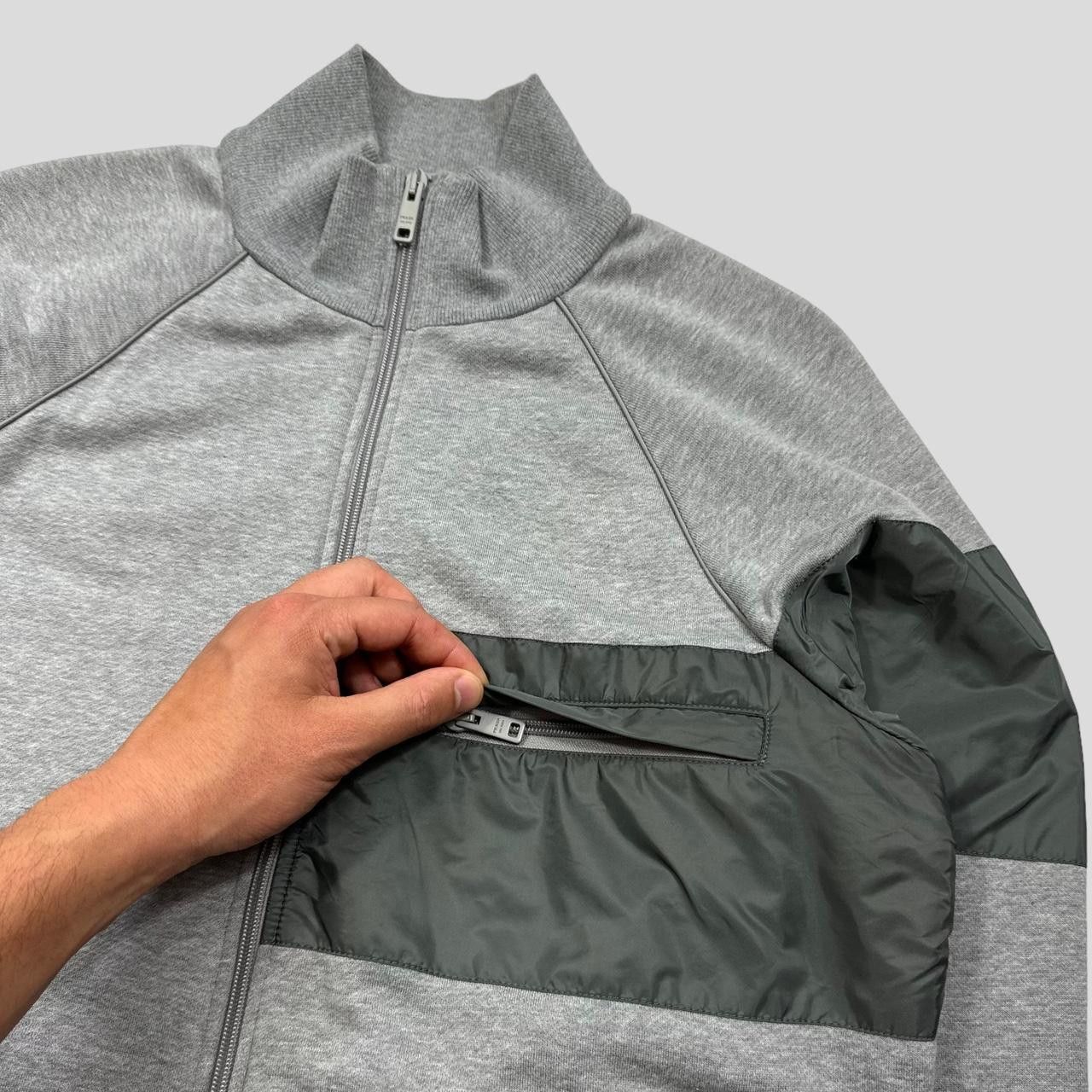 Prada Prada Milano 2017 Nylon Panelled Cotton Track Jacket - M/L Size US L / EU 52-54 / 3 - 3 Thumbnail