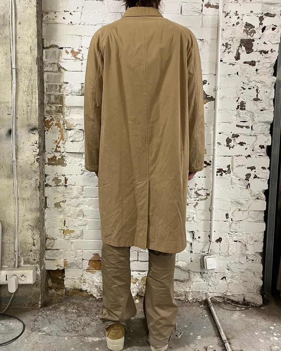 Armani 1990s Armani Collezioni Beige Trench Gabardine Coat Size US L / EU 52-54 / 3 - 3 Thumbnail