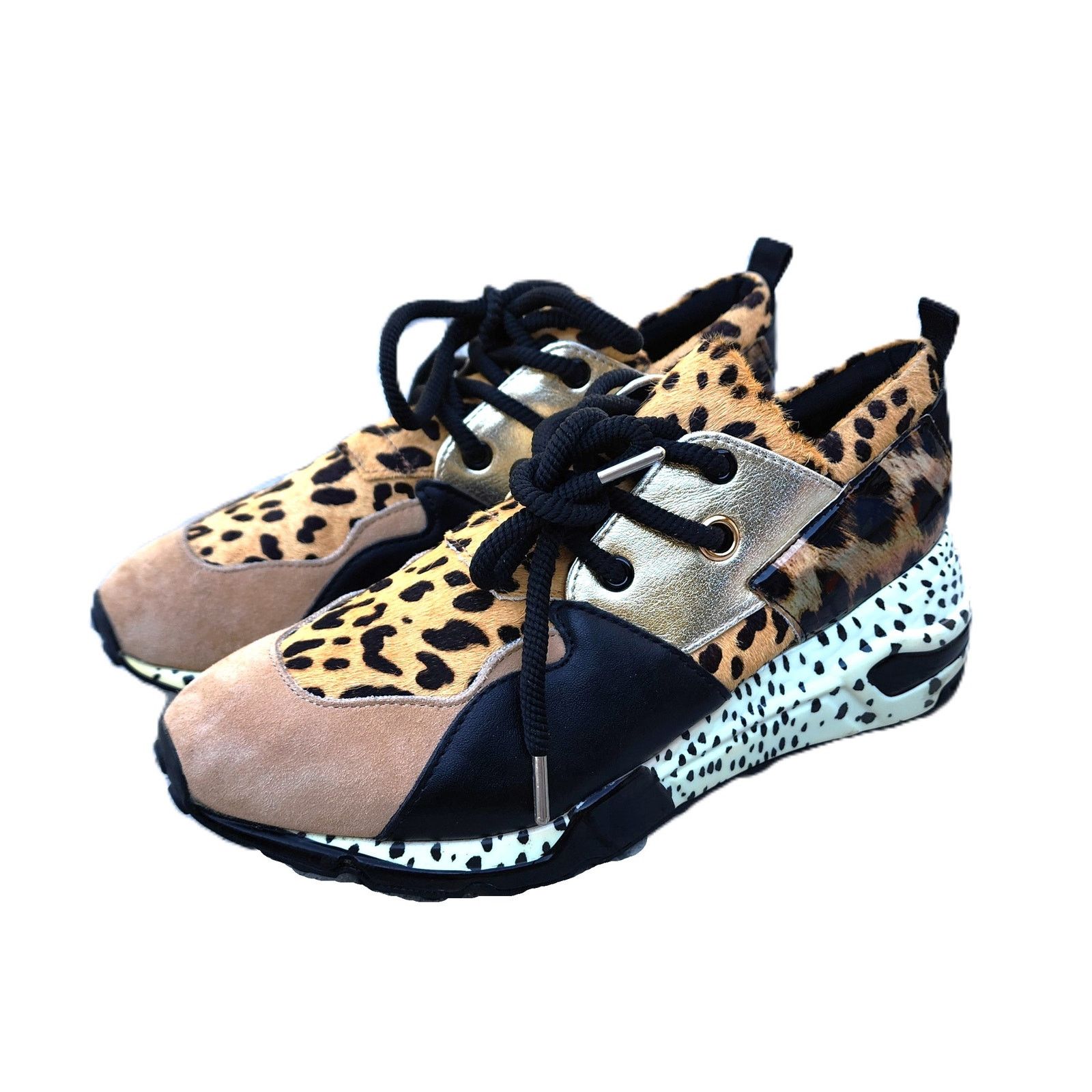 Steve Madden Steve Madden Cliff Cheetah Print Wedge Fashion Sneakers 8 Size US 8 / IT 38 - 2 Thumbnail