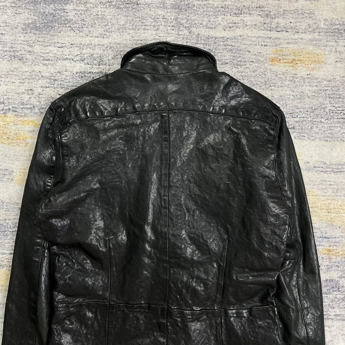 Isamu Katayama Backlash Luva tram wrinkled leather jacket guidi ccp style Size US M / EU 48-50 / 2 - 8 Thumbnail