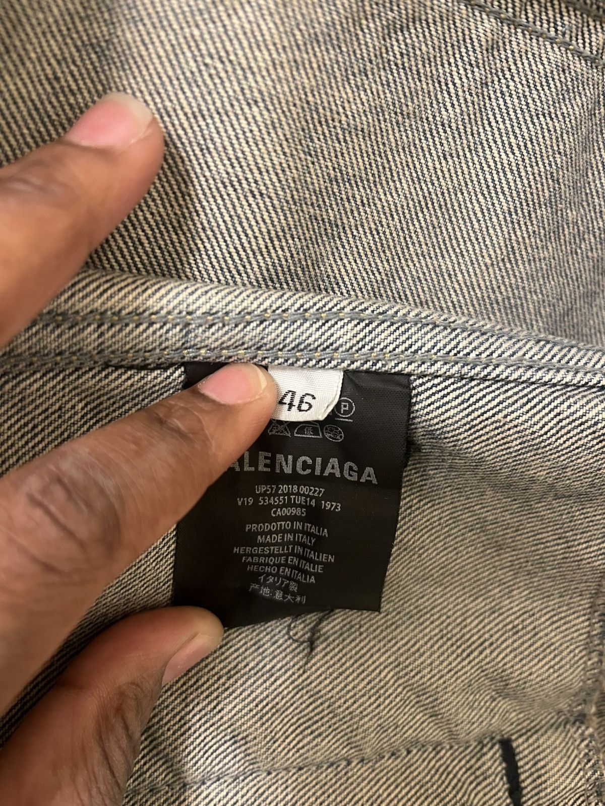 Balenciaga Balenciaga denim jean jacket Size US S / EU 44-46 / 1 - 4 Thumbnail