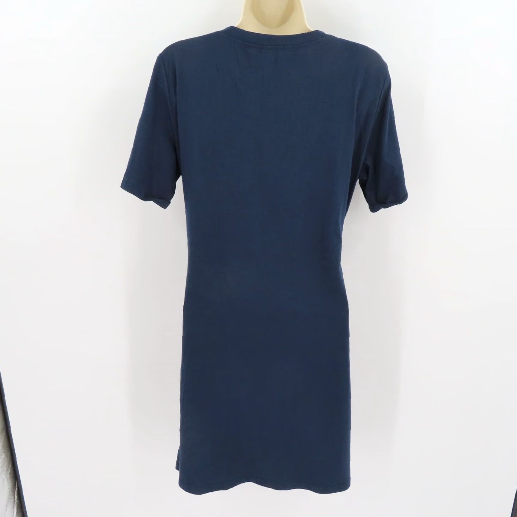 Vintage Halara Womens XL Everyday Tie Knot Ruched Mini Chill Dress Belle Solid Blue NEW Shirt Dress Womens XL Blue Belle Solid New Size XL / US 12-14 / IT 48-50 - 5 Thumbnail