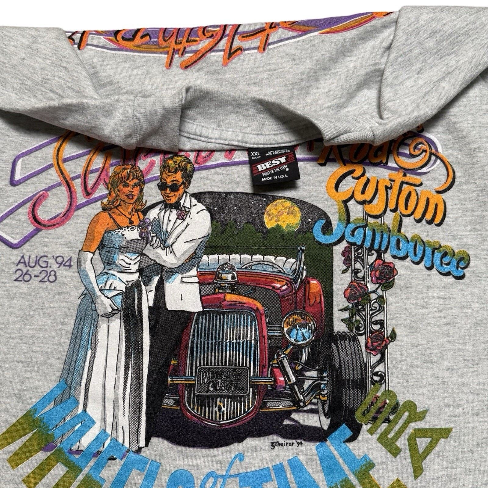 Vintage Vintage Wheels Of Time Hot Rod Sweet 16 Jamboree T Shirt XL Size US XL / EU 56 / 4 - 3 Thumbnail
