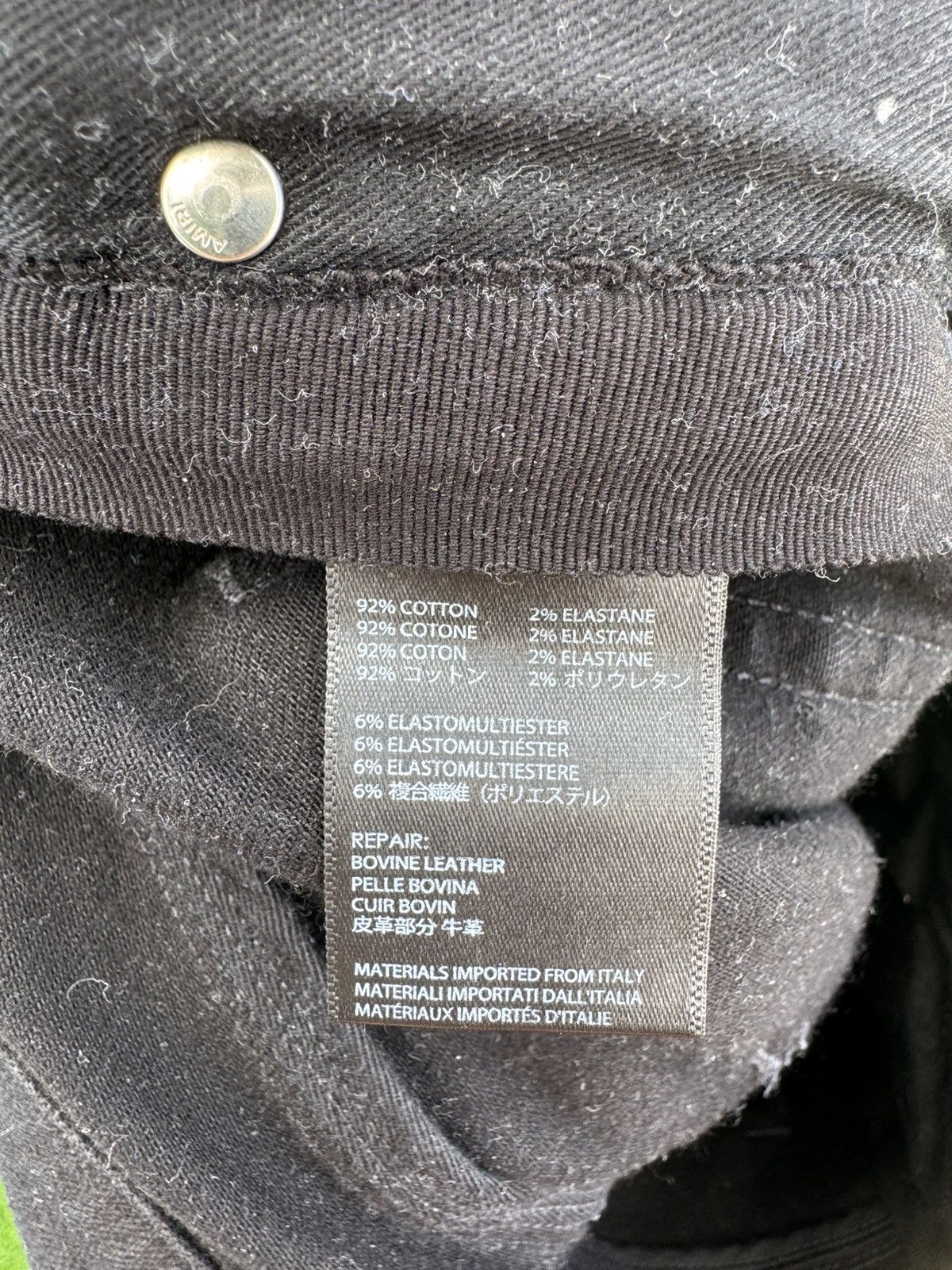 Amiri Amiri Jeans Black Black patch Size US 33 - 8 Thumbnail