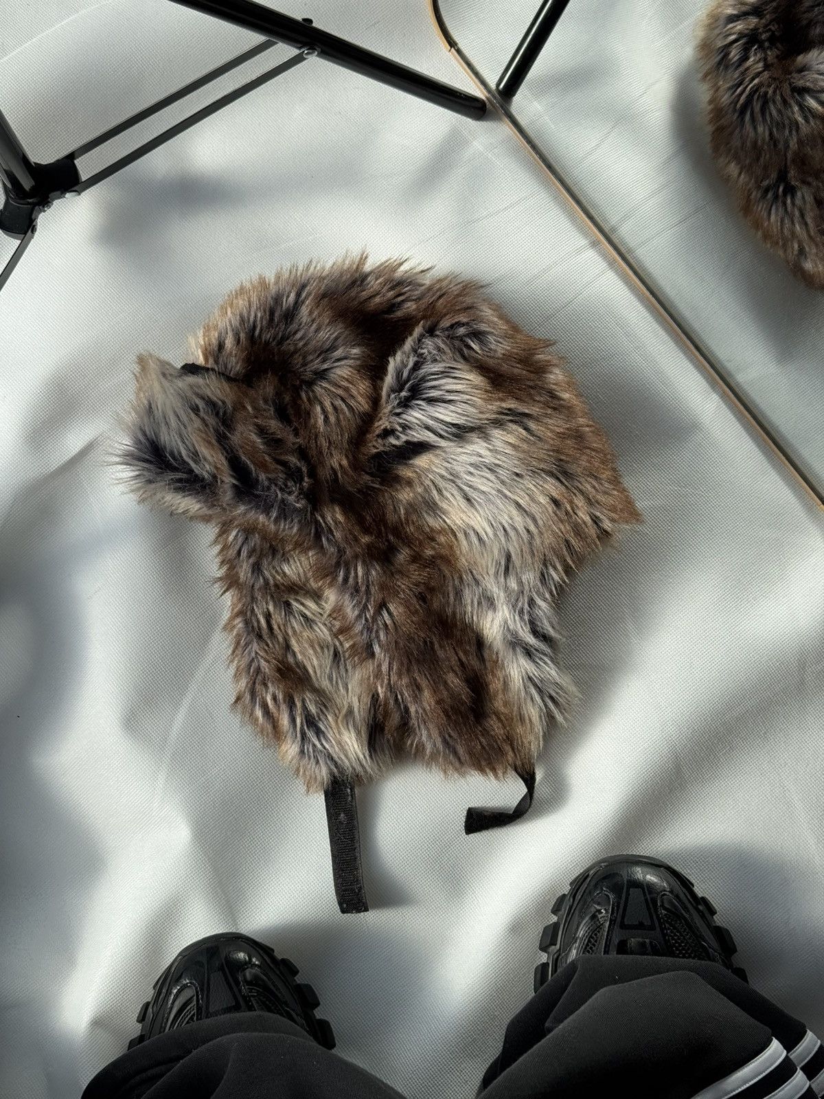 Hysteric Glamour Vintage fuzzy mohair japanese ushanka hat avant garde Size ONE SIZE - 4 Thumbnail