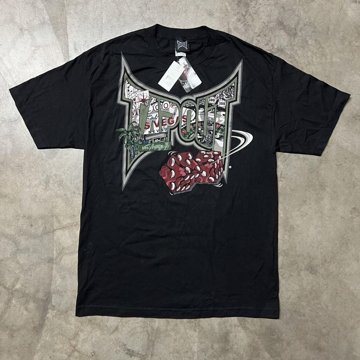 Tapout × Vintage Vintage 2000’s Tapout Las Vegas Graphic T-Shirt Size US L / EU 52-54 / 3 - 3 Thumbnail
