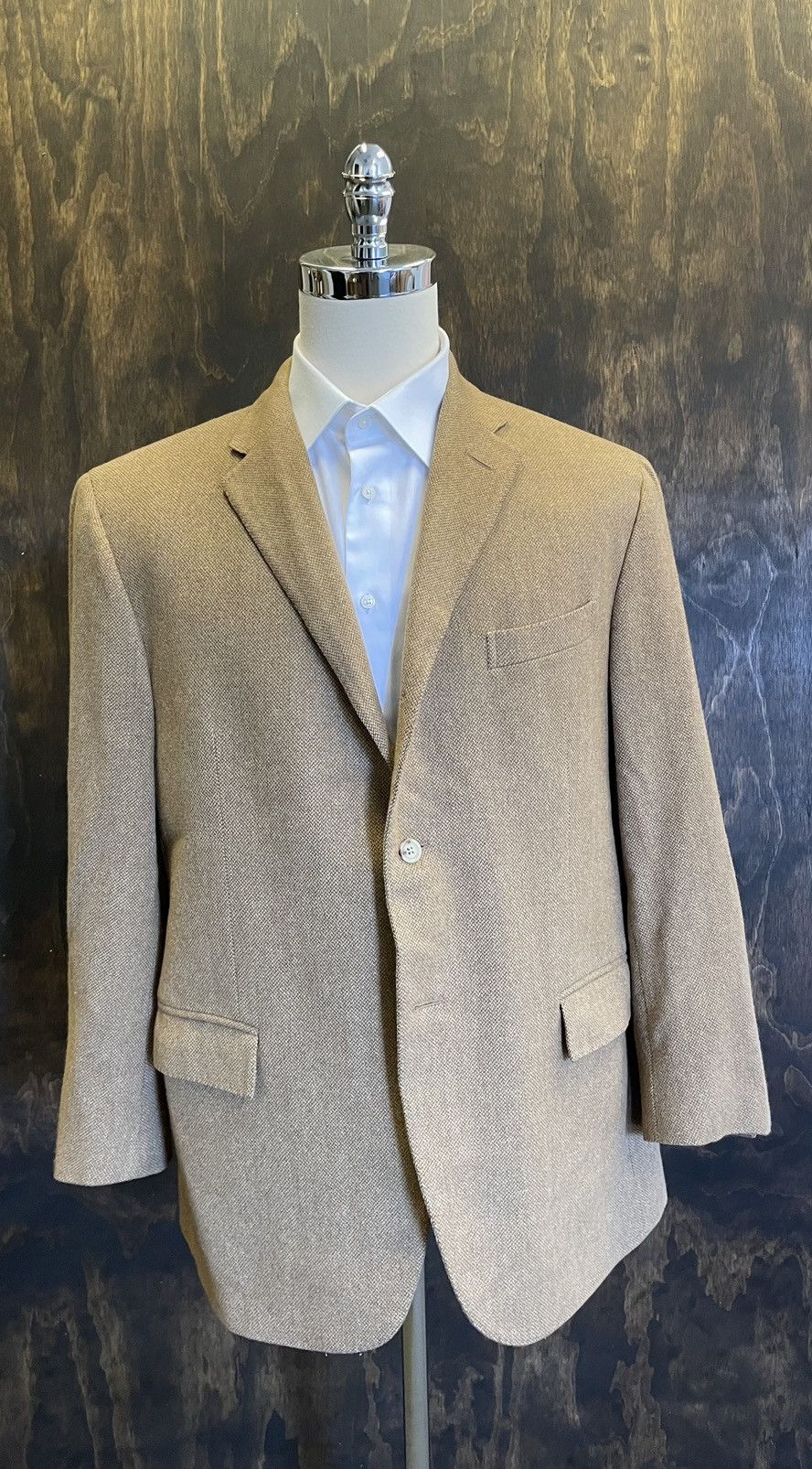 Polo Ralph Lauren × Vintage Vintage Hopsack Cashmere Jacket Size 46R - 1 Thumbnail