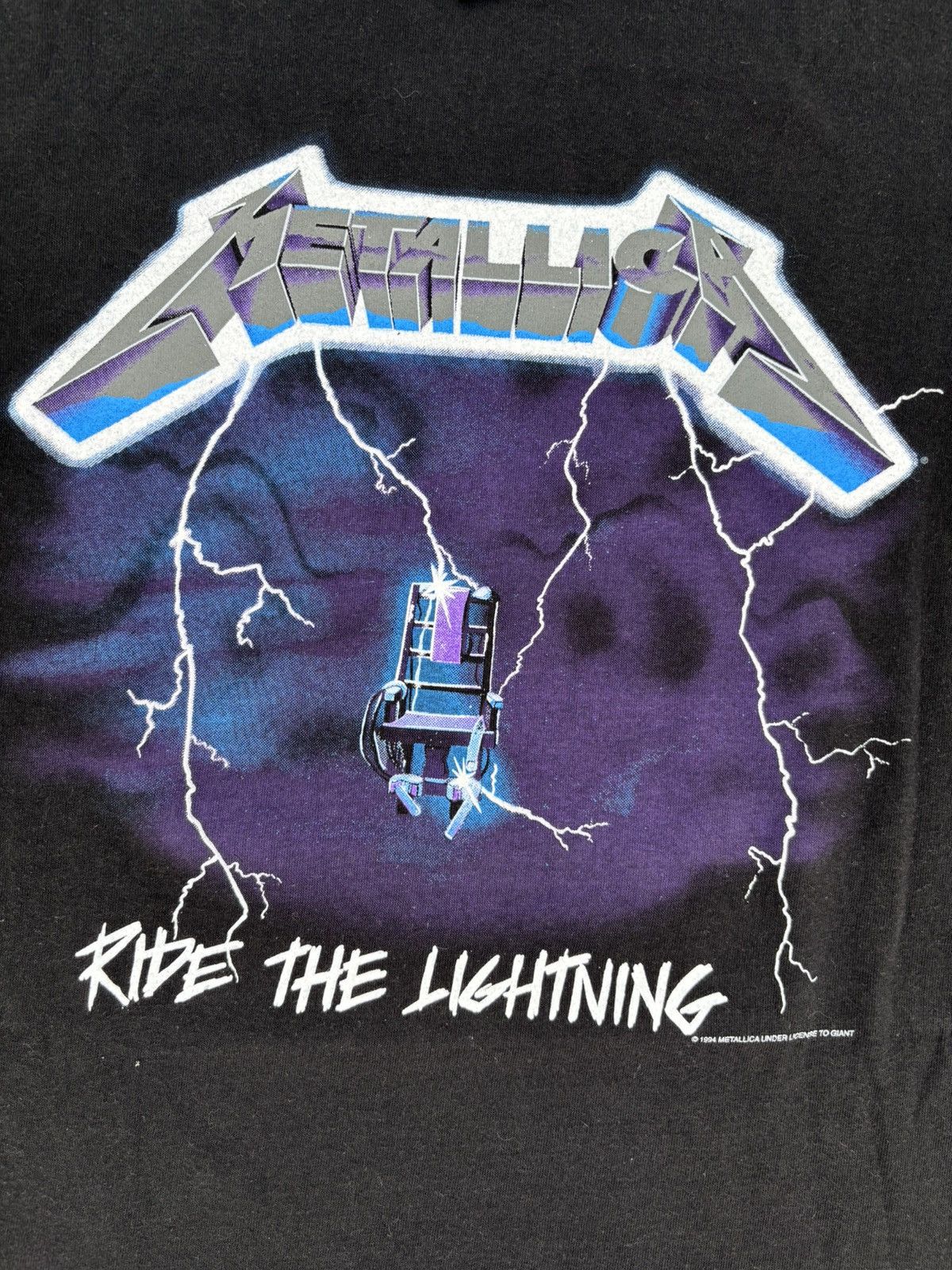 Band Tees × Metallica × Vintage Metallica Ride the lightning 90’s tee (RARE) Size US XL / EU 56 / 4 - 2 Thumbnail