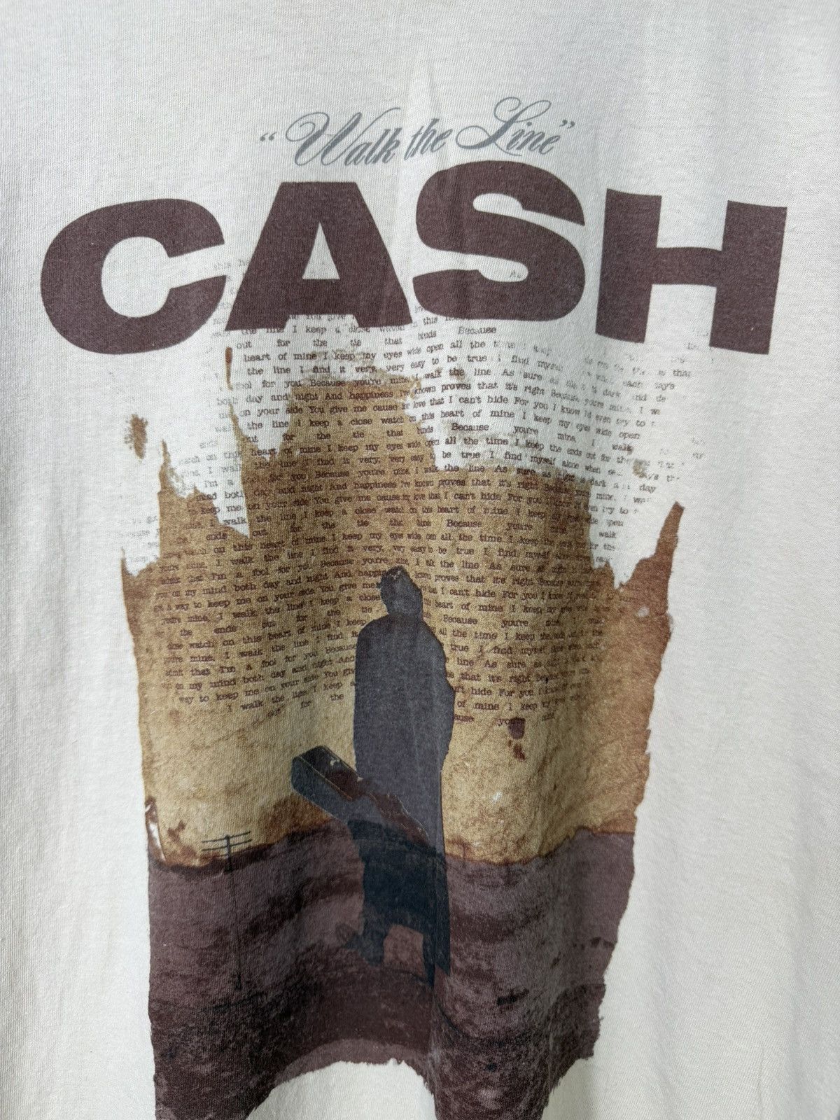 Band Tees Johny Cash "Walk The Line" Band Tee Size US M / EU 48-50 / 2 - 2 Thumbnail