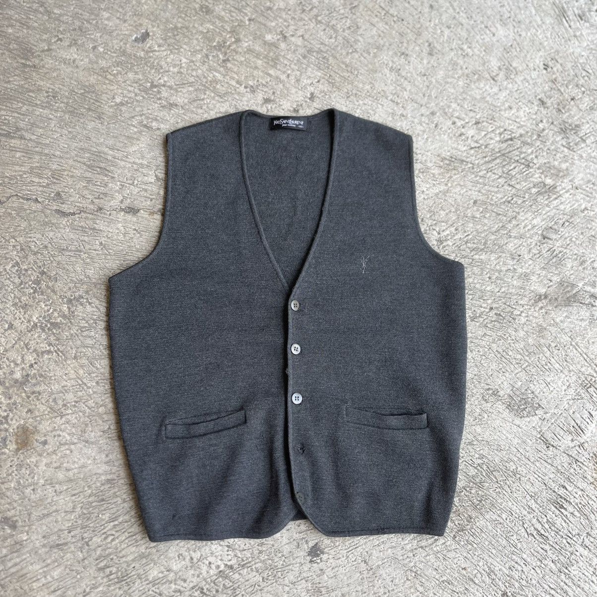 Yves Saint Laurent YSL Kinted Vest Small Logo Size US M / EU 48-50 / 2 - 1 Thumbnail