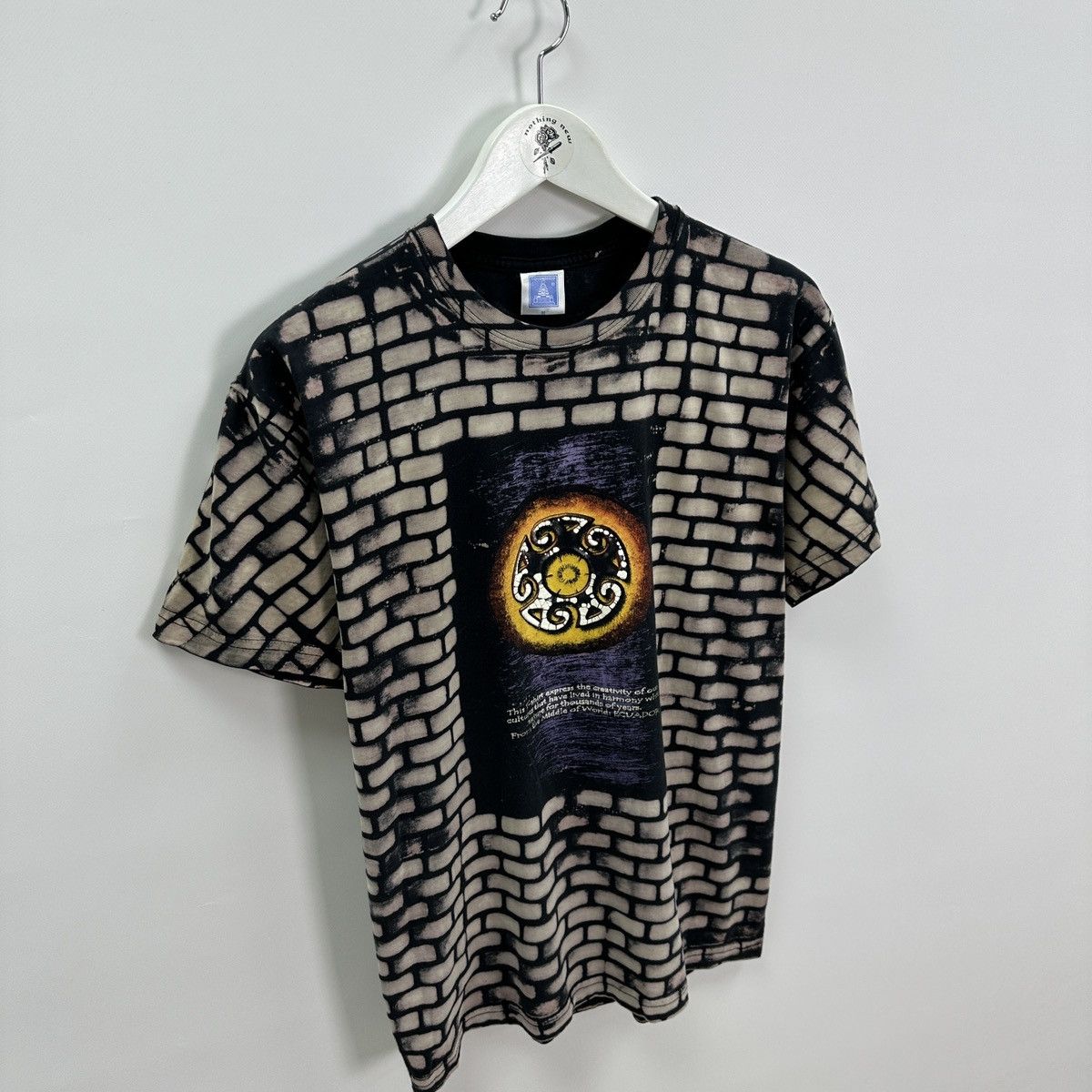 Vintage Vintage 90s Ecuador AOP Bricks tee culture native y2k rare Size US M / EU 48-50 / 2 - 2 Thumbnail