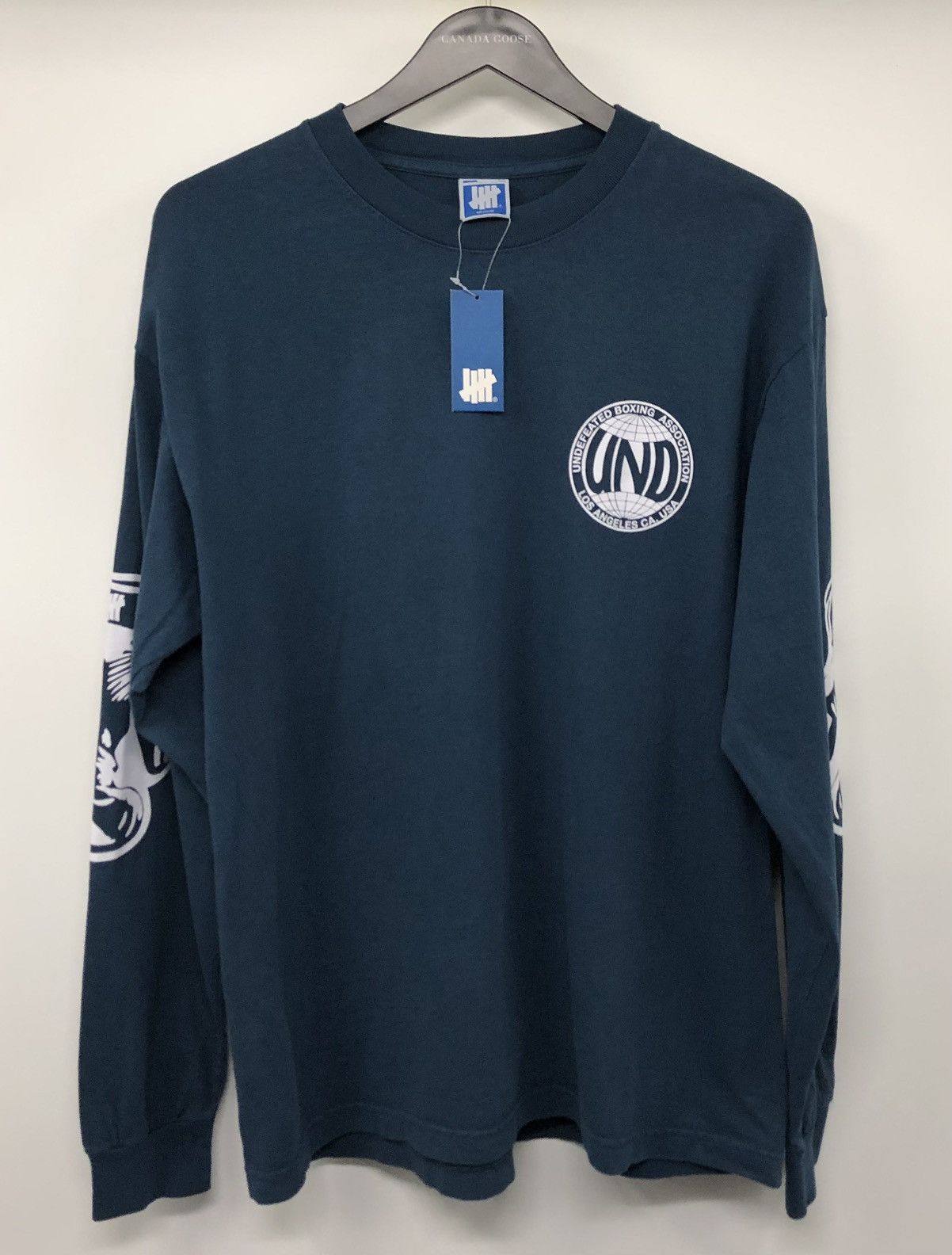 Undefeated Undefeated UBA Boxing Association Blue Long Sleeve T-Shirt Size US M / EU 48-50 / 2 - 10 Thumbnail
