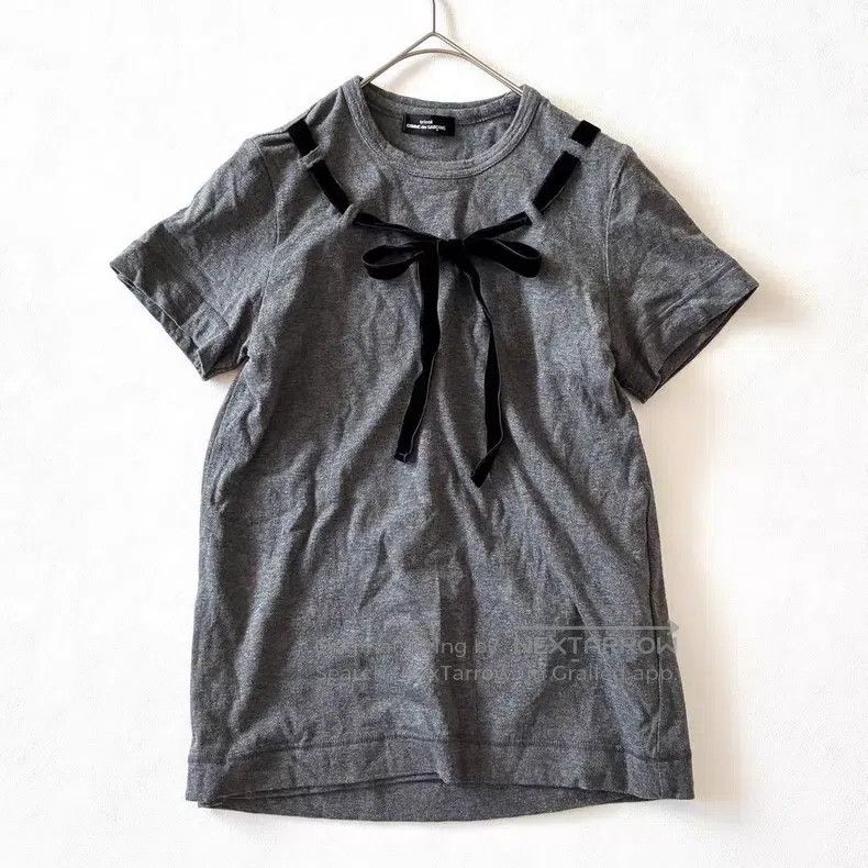 Comme des Garcons Comme des Garcons size F Double-layered T-shirt with velve Size S / US 4 / IT 40 - 1 Thumbnail