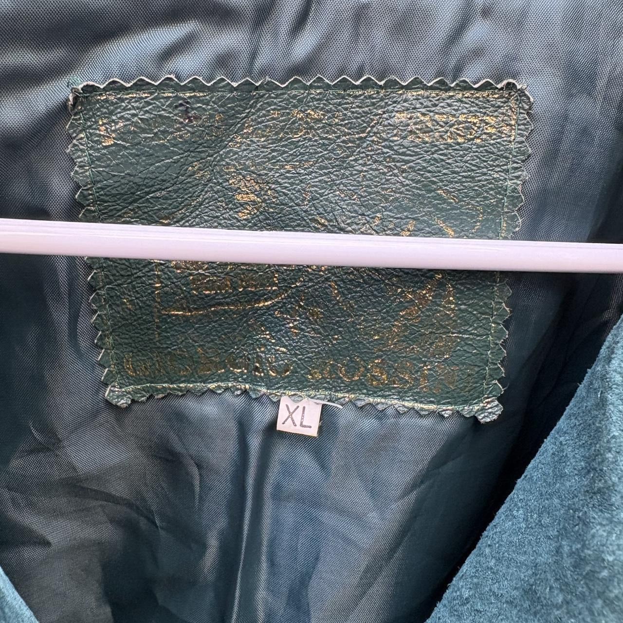 Vintage Vintage 90s Giorgio Rossini Italian Green Leather Jacket. Size US XL / EU 56 / 4 - 3 Thumbnail