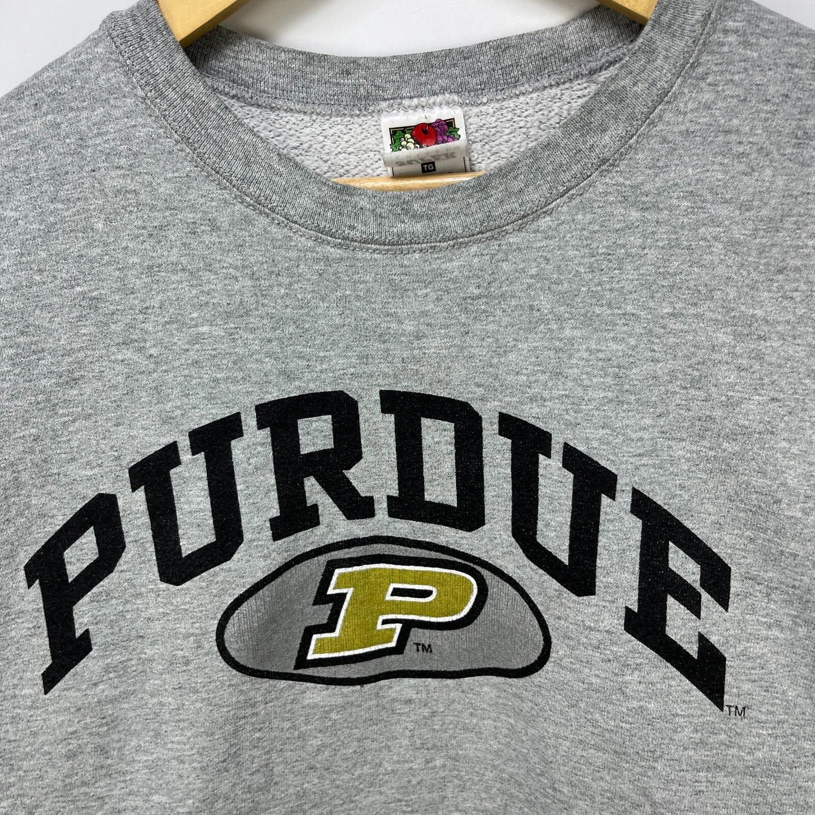 Fruit Of The Loom Vintage 90s Purdue University Sweatshirt XL Boilmakers Size ONE SIZE - 3 Thumbnail