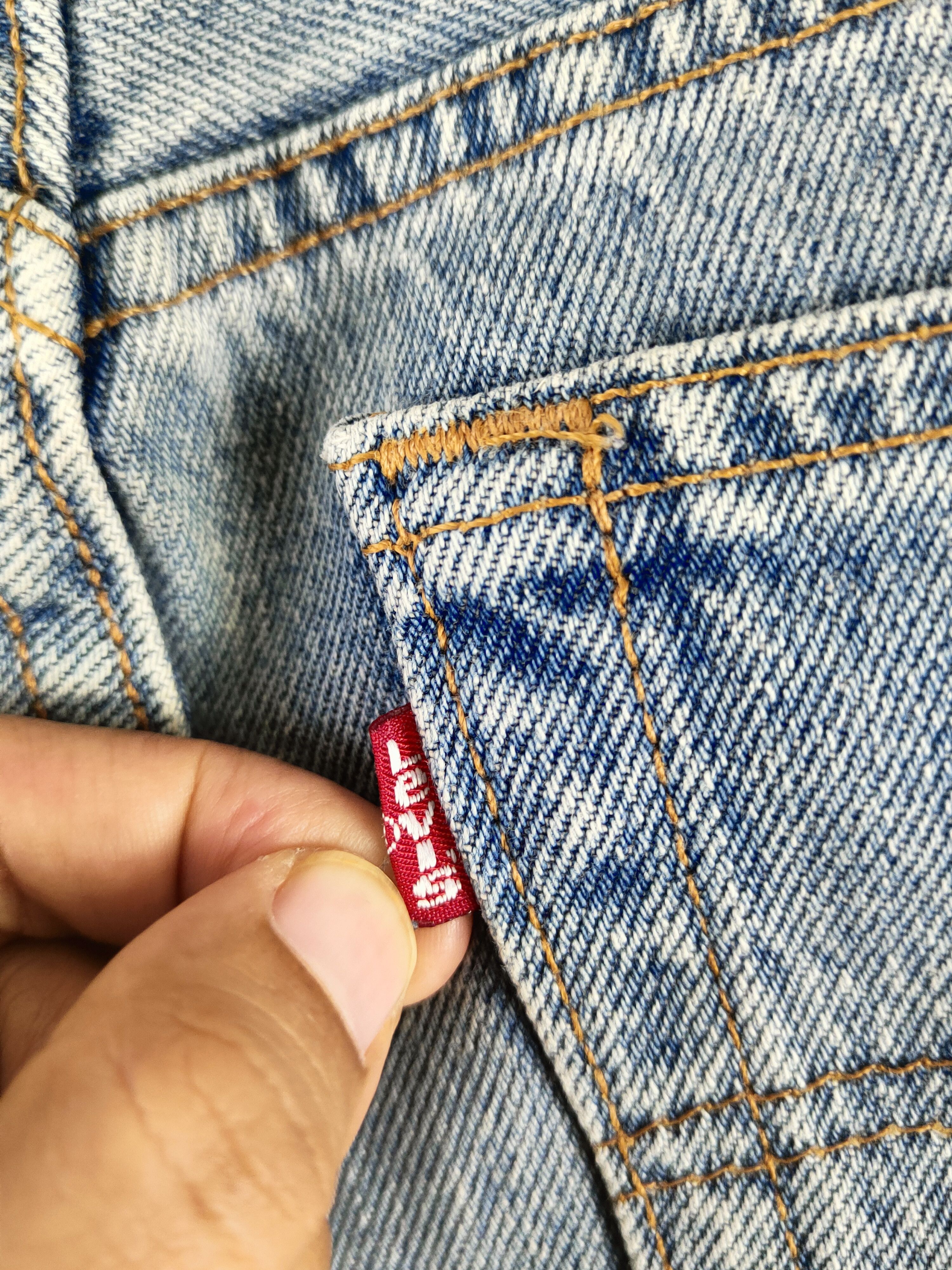 Levi's 501 Levi's Blue Distressed Ripped Jeans #S2809 Size US 31 - 10 Thumbnail