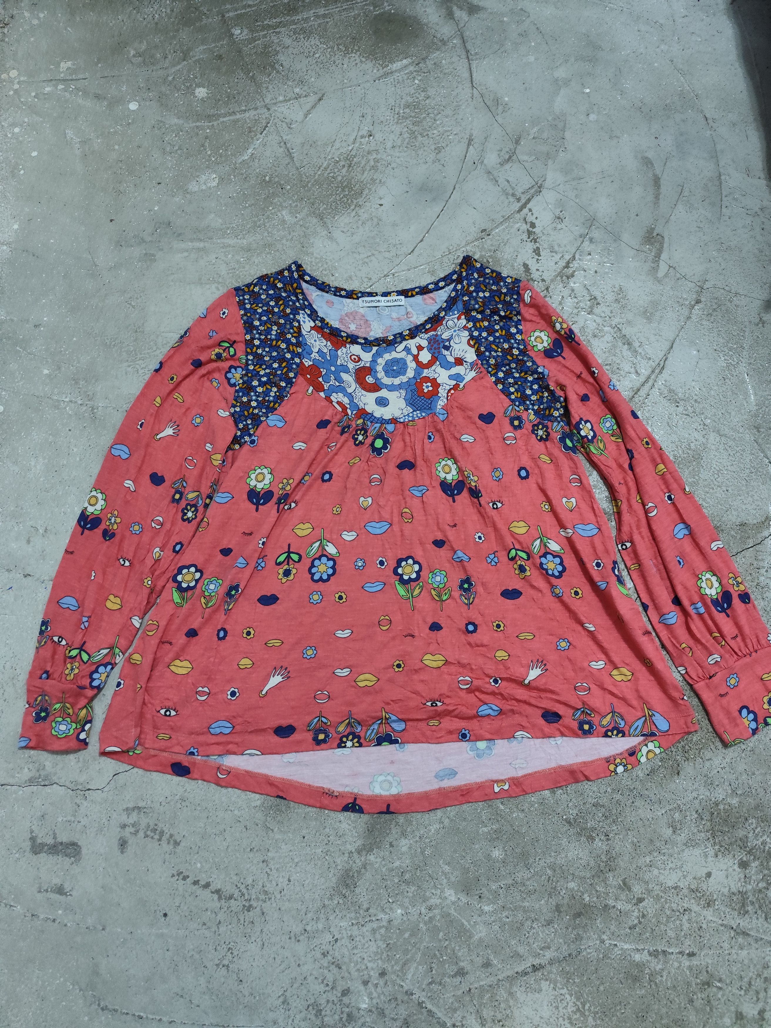 Issey Miyake Tsumori chisato spring collection longsleeve floral aop Size L / US 10 / IT 46 - 1 Thumbnail