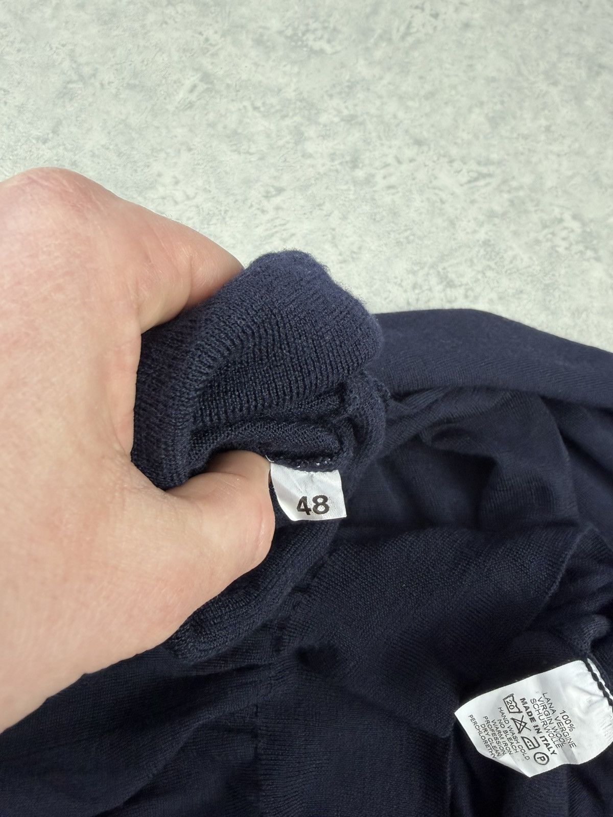Gran Sasso Gran Sasso Wool Navy Turtleneck Knit Sweater Size 48 Size US S / EU 44-46 / 1 - 8 Thumbnail