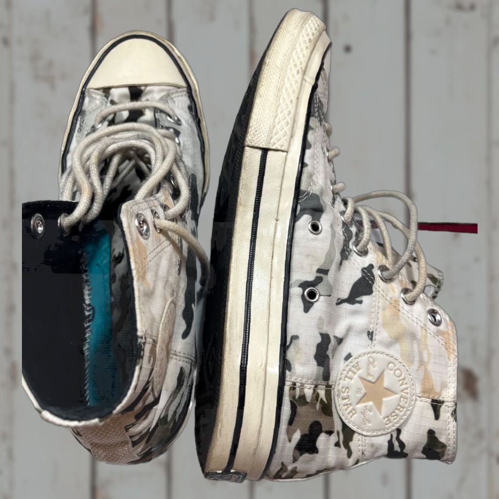 Converse Converse Chuck 70 High Top Camouflage Green White Mens 8.5 Womens 10.5 US 65 913C Camouflage Print Sneakers Shoe High Top Textile Pattern Size M / US 6-8 / IT 42-44 - 1 Thumbnail