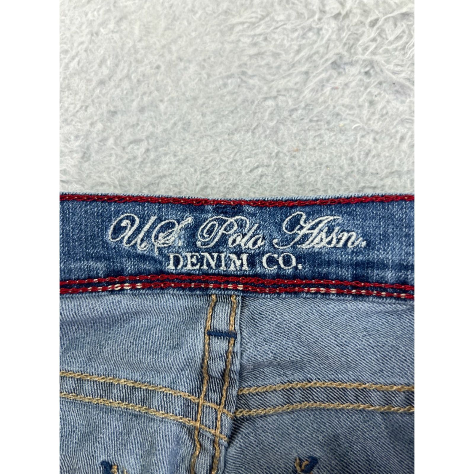 Vintage US Polo Assn Women's Jeans Skinny Mid Rise Blue Denim 8 Classic Modern Size 30" / US 8 / IT 44 - 3 Thumbnail