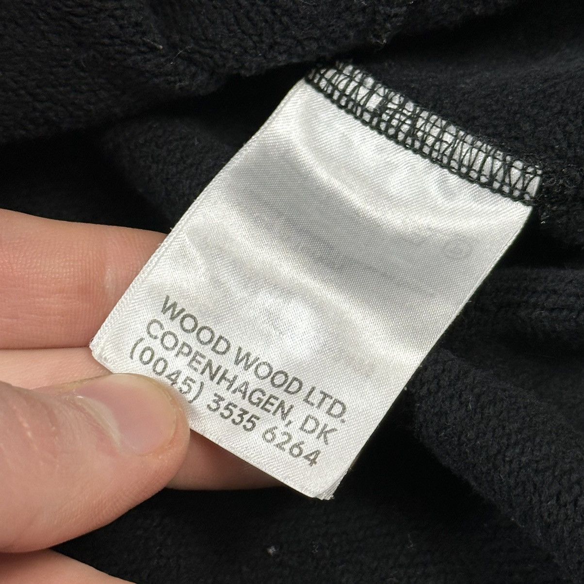 Other Wood Wood Jules Sweatshirt Hoodie Black Big Logo Size US L / EU 52-54 / 3 - 8 Thumbnail