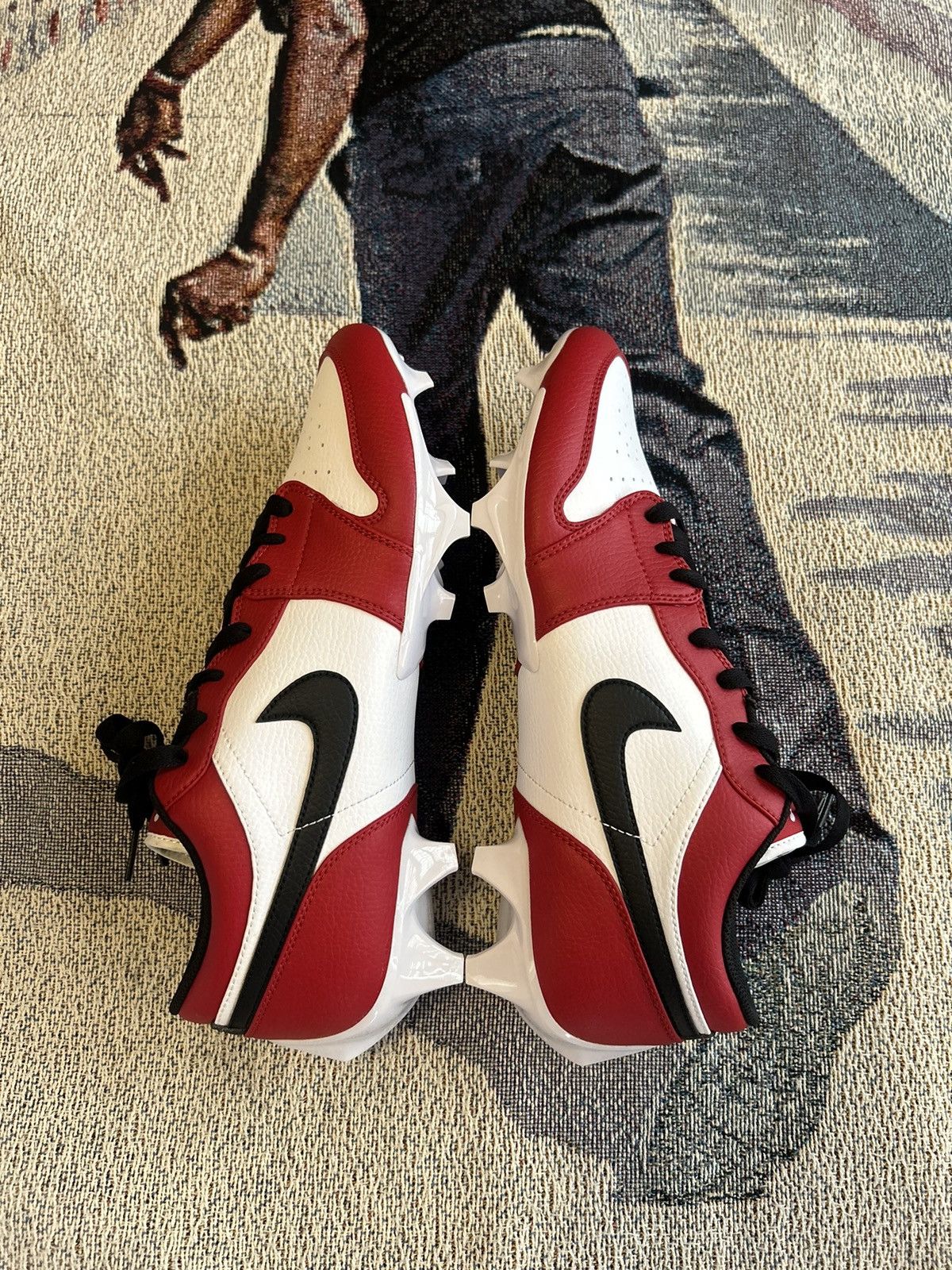 Nike Jordan 1 Low TD Cleat Size US 12 / EU 45 - 4 Thumbnail