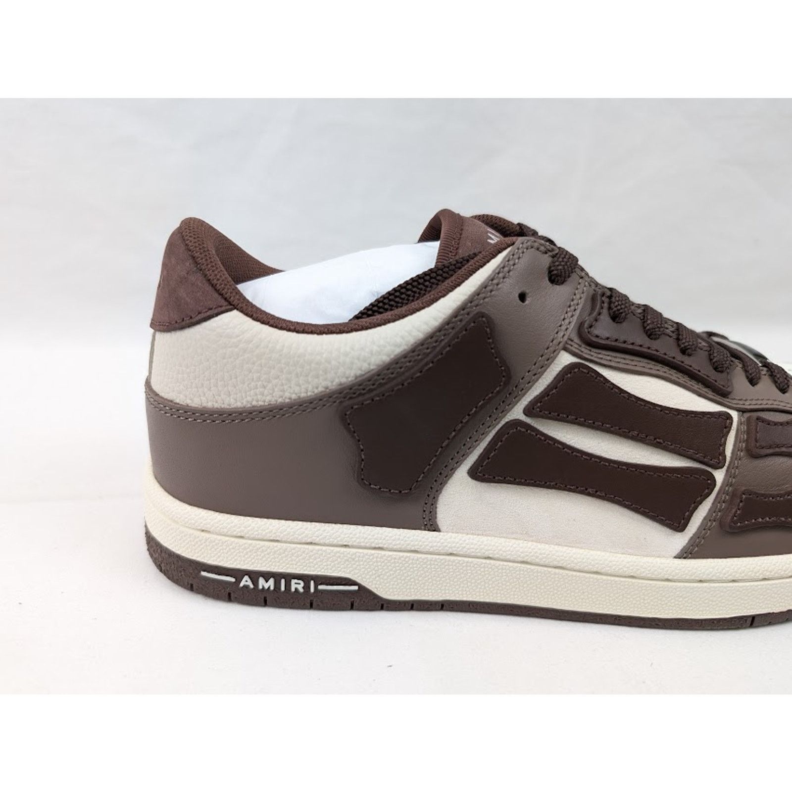 Amiri o1rshd1 Skelton Low-Top Sneakers in Brown Size US 9 / EU 42 - 4 Thumbnail
