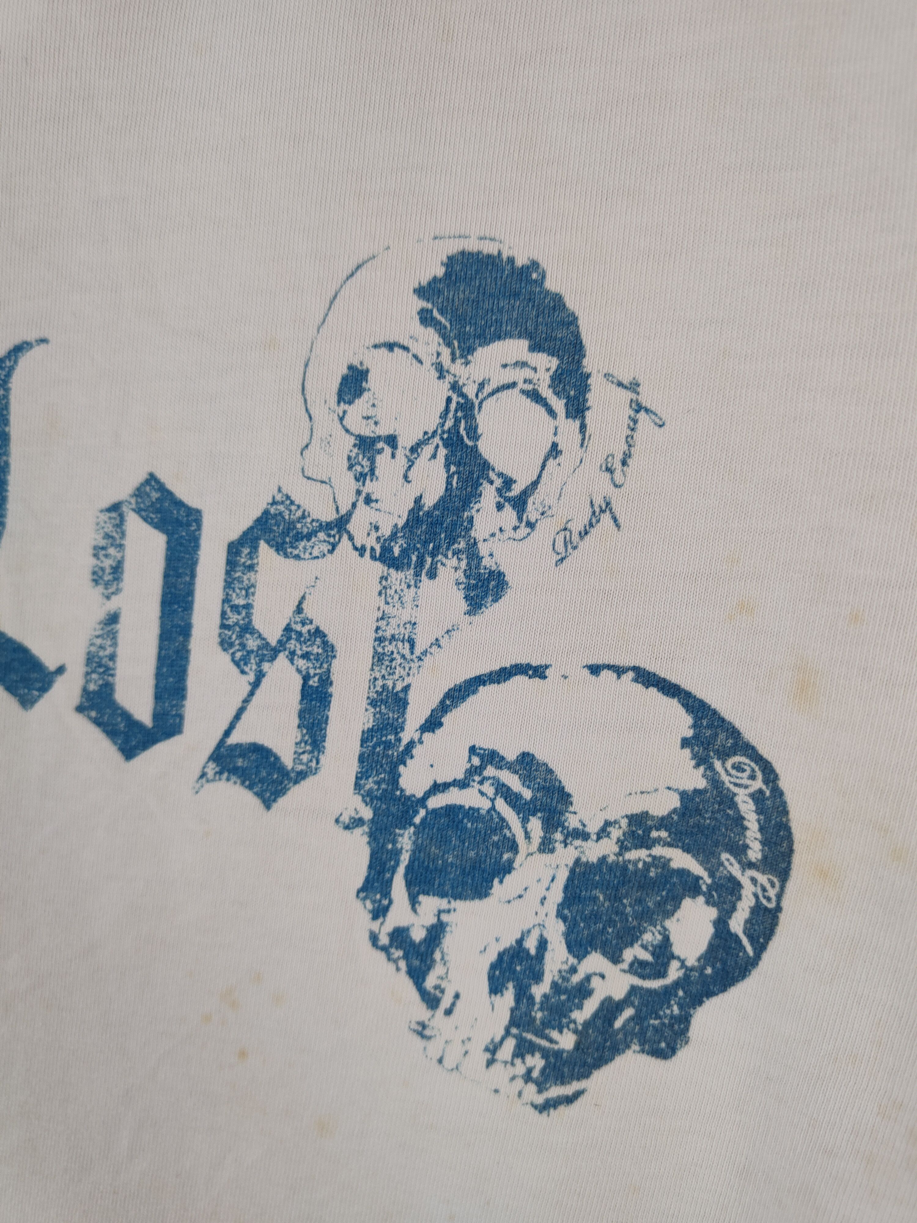 Japanese Brand DL Born To Lost Skull White Short Sleeve T-shirt #2064 Size US M / EU 48-50 / 2 - 2 Thumbnail