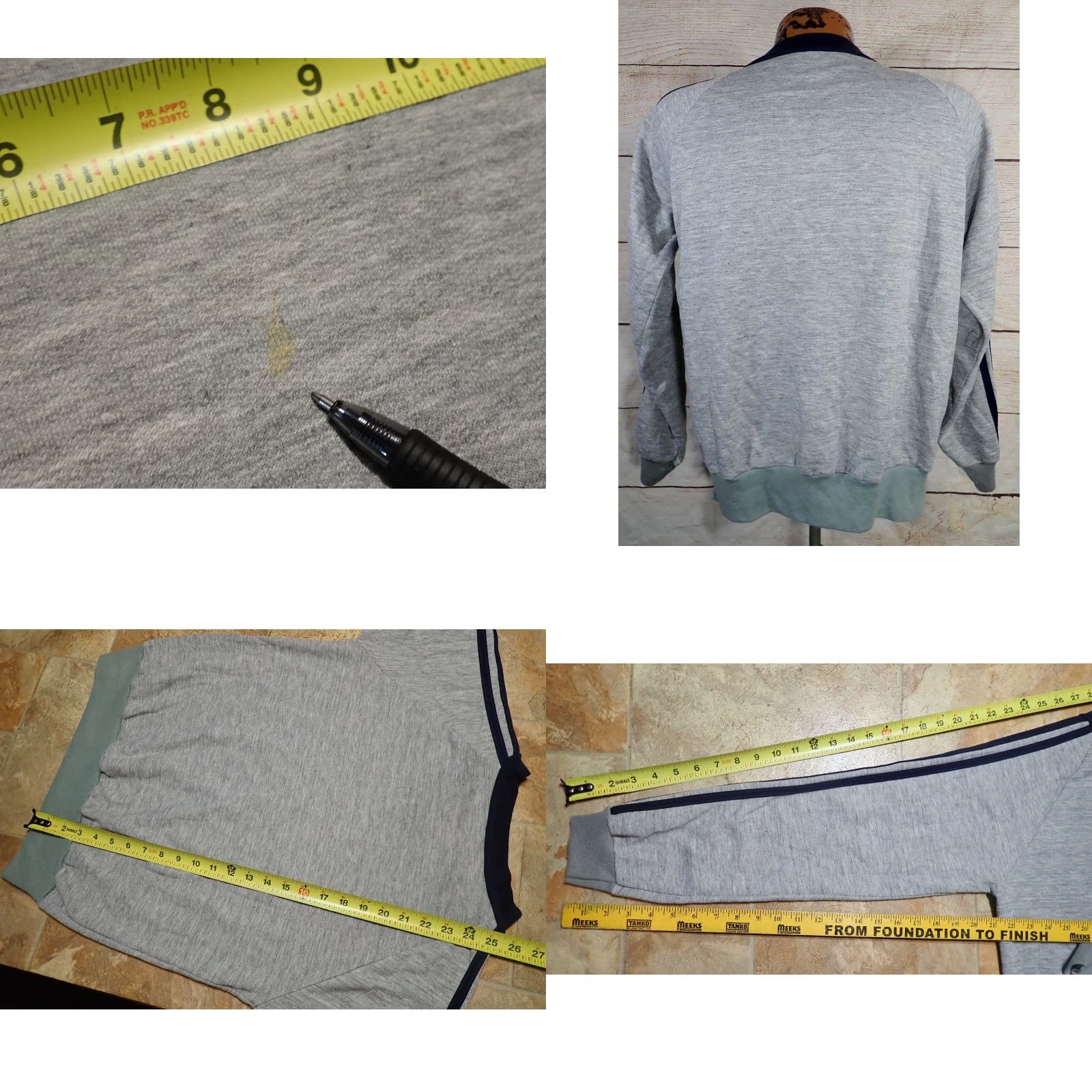 Vintage VINTAGE 60s Sportswear Acrylic Raglan Sweatshirt Adult Medium Heather Gray Split V-Neck Rockabilly Mens Size US M / EU 48-50 / 2 - 8 Thumbnail