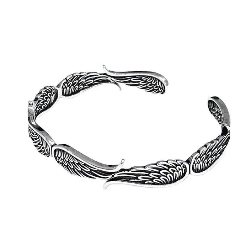 Jewelry × Vintage Vintage Feather Angel Wings Fashion Adjustable Bracelet Size ONE SIZE - 5 Thumbnail