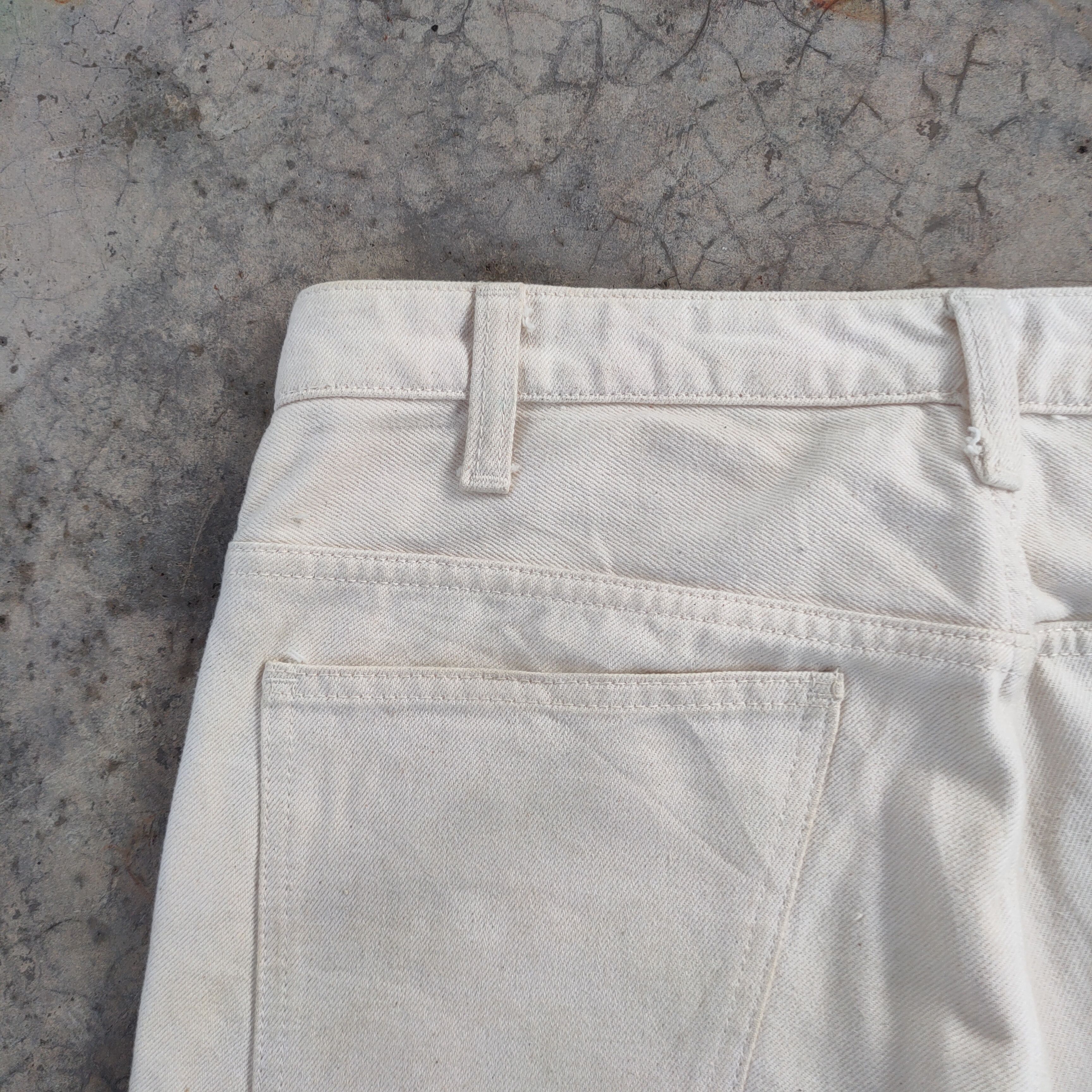 Unused VINTAGE UNUSED SKINNY FADED WHITE YELLOW JEANS DENIM PANTS Size US 32 / EU 48 - 15 Thumbnail