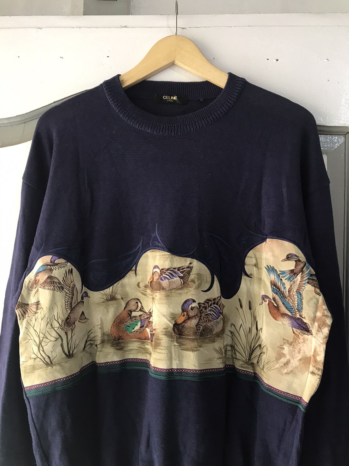 Celine Vintage Celine Knitwear Size US L / EU 52-54 / 3 - 2 Thumbnail