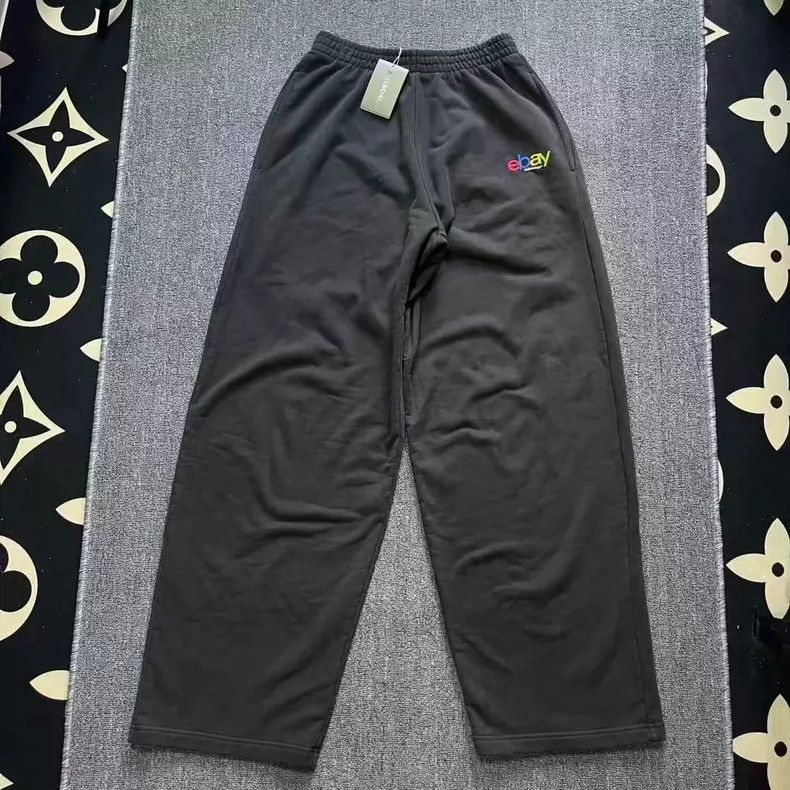 Balenciaga Balenciaga size S Co-branded trousers black show style loo Size US 27 - 1 Thumbnail